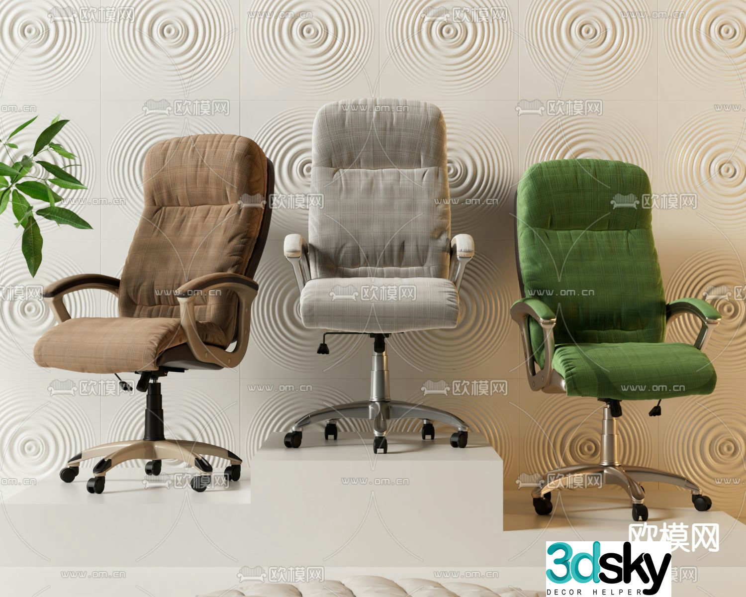Office chair executive chair boss chair 3d model