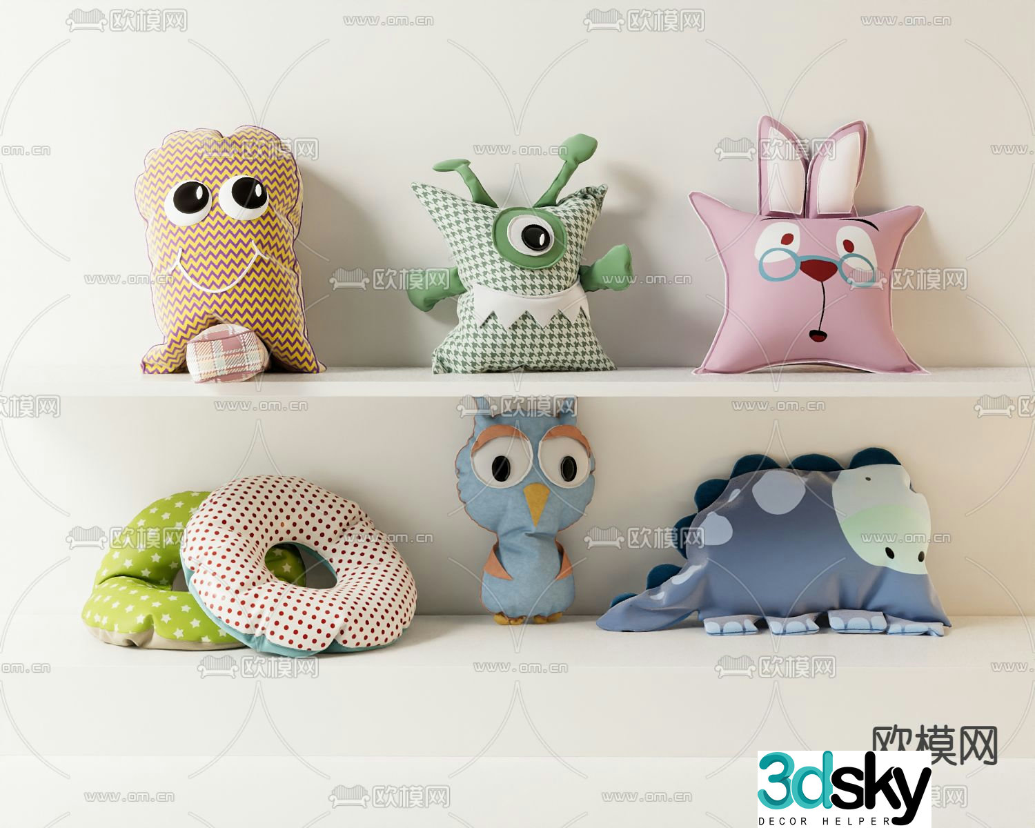 stuffed toy doll 3d model