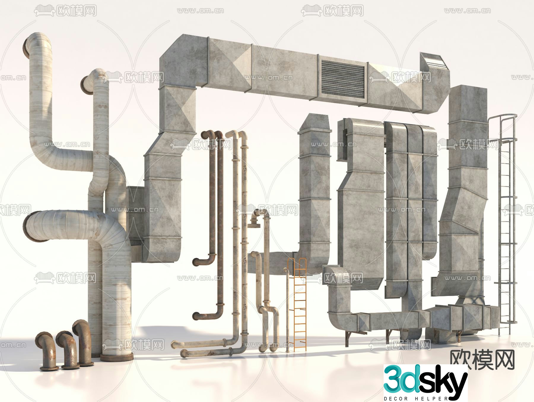 ventilation duct 3d model