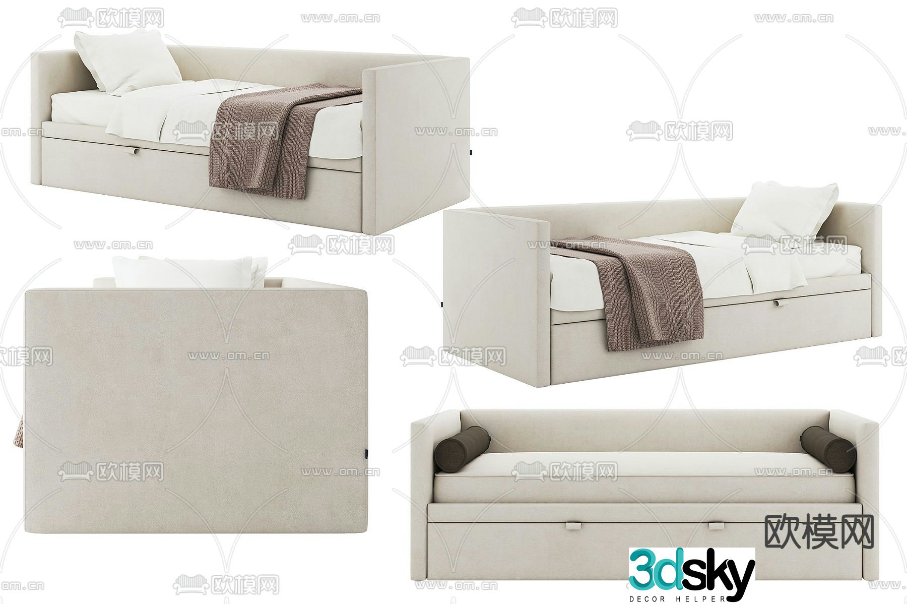 Children’s bed single bed 3d model