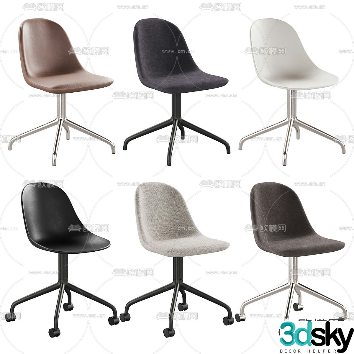 Office chair staff chair 3d model