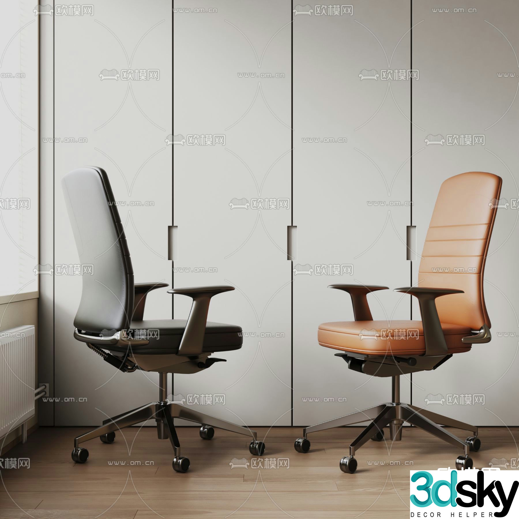 Office chair computer chair 3d model