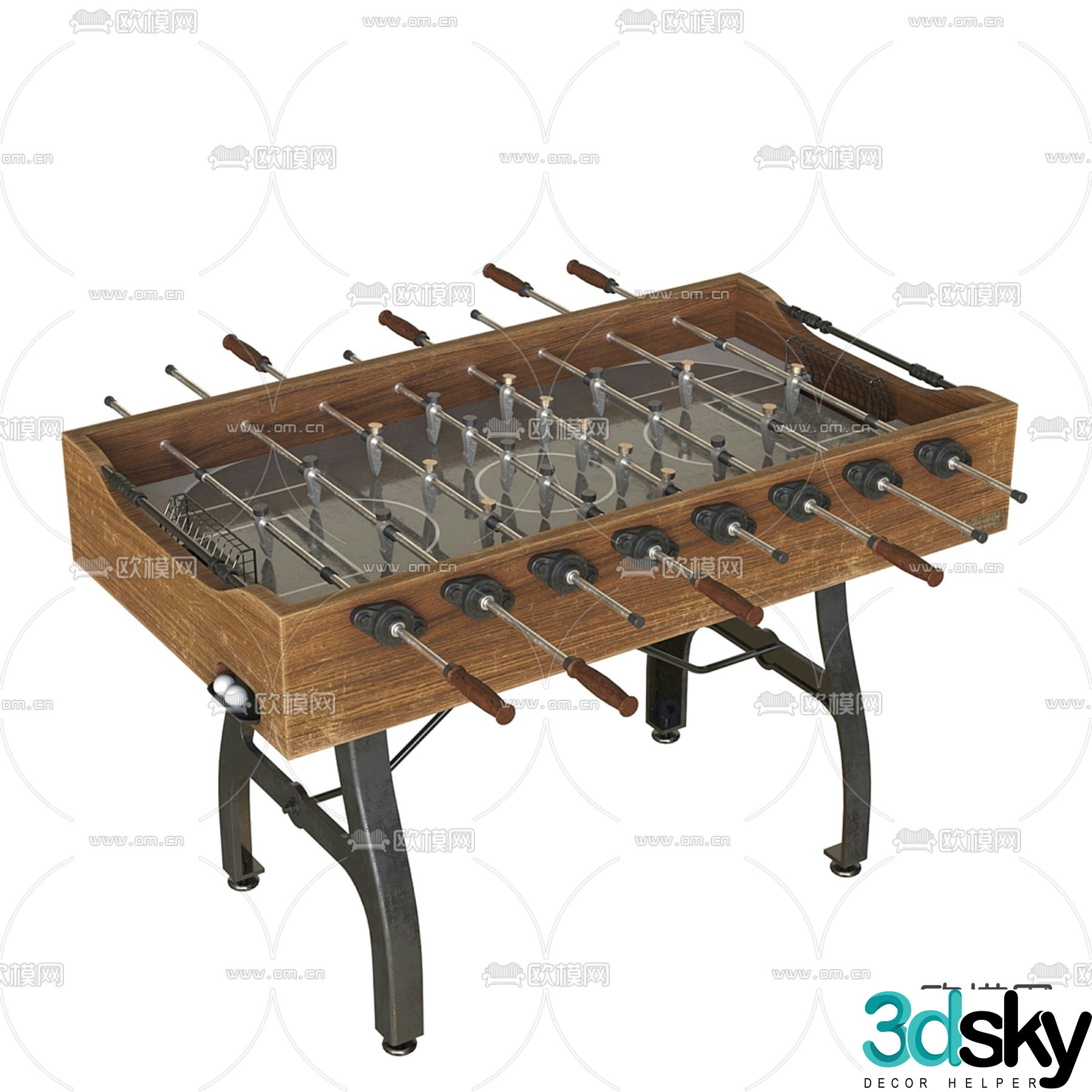 table football 3d model