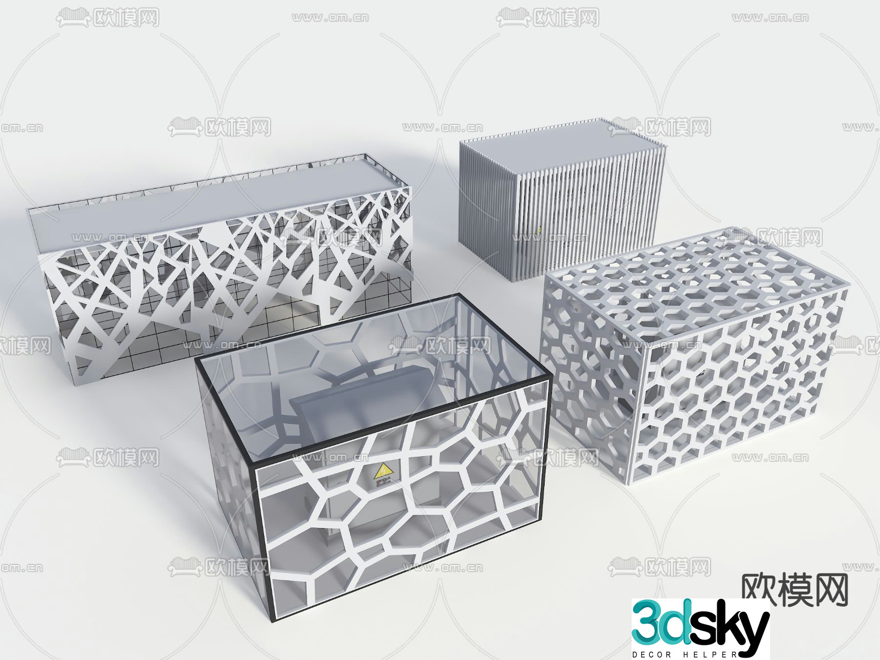 Ventilation shaft, lighting shaft, distribution room 3D model