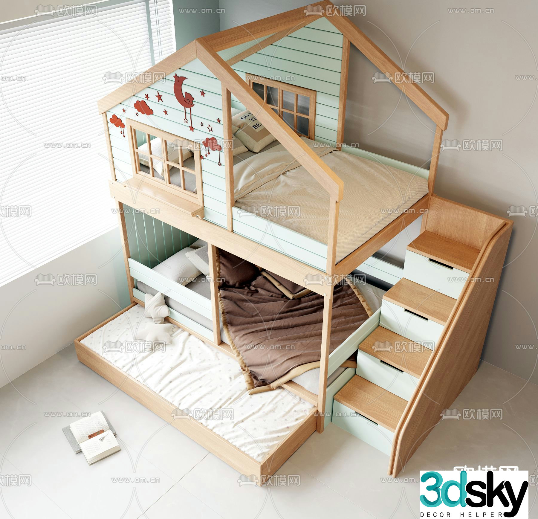 Children’s bed 3d model