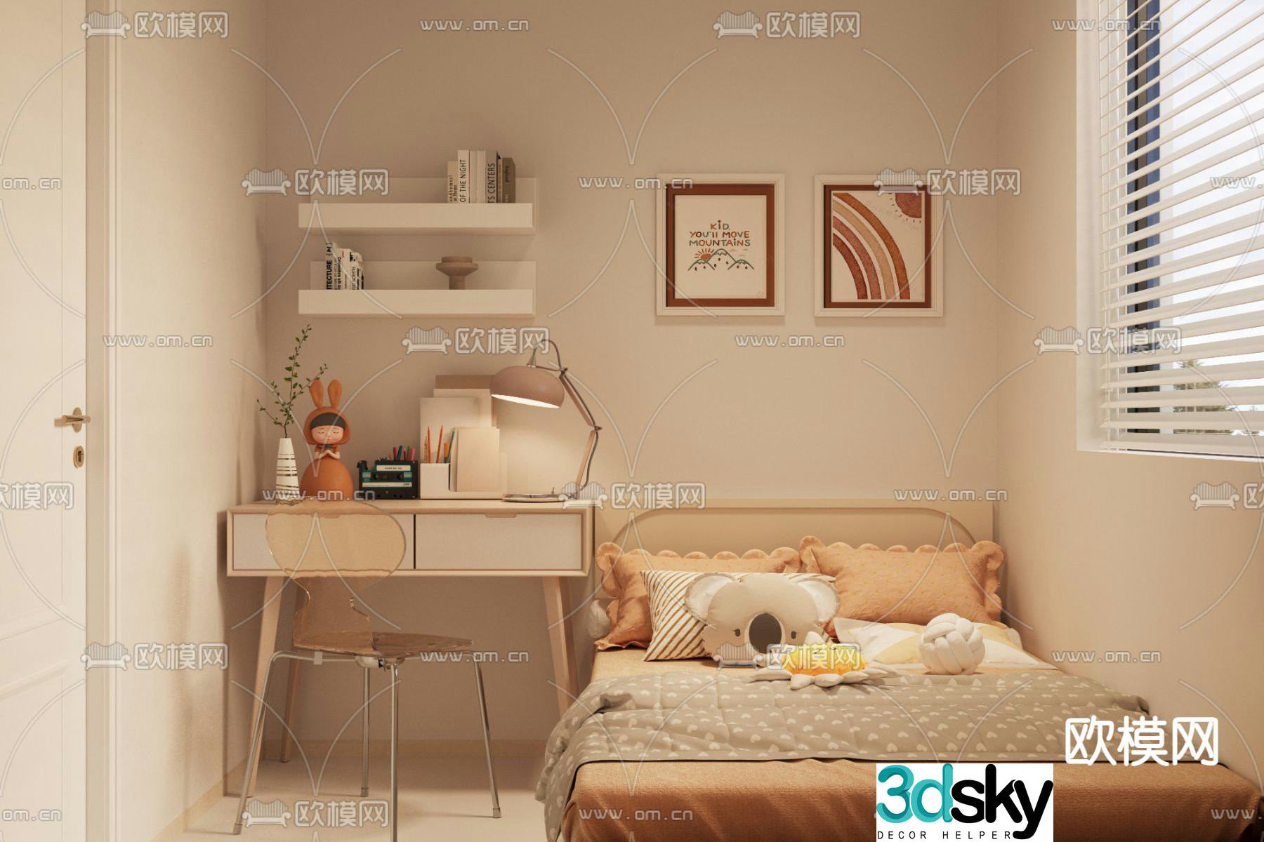 Children’s bed 3d model