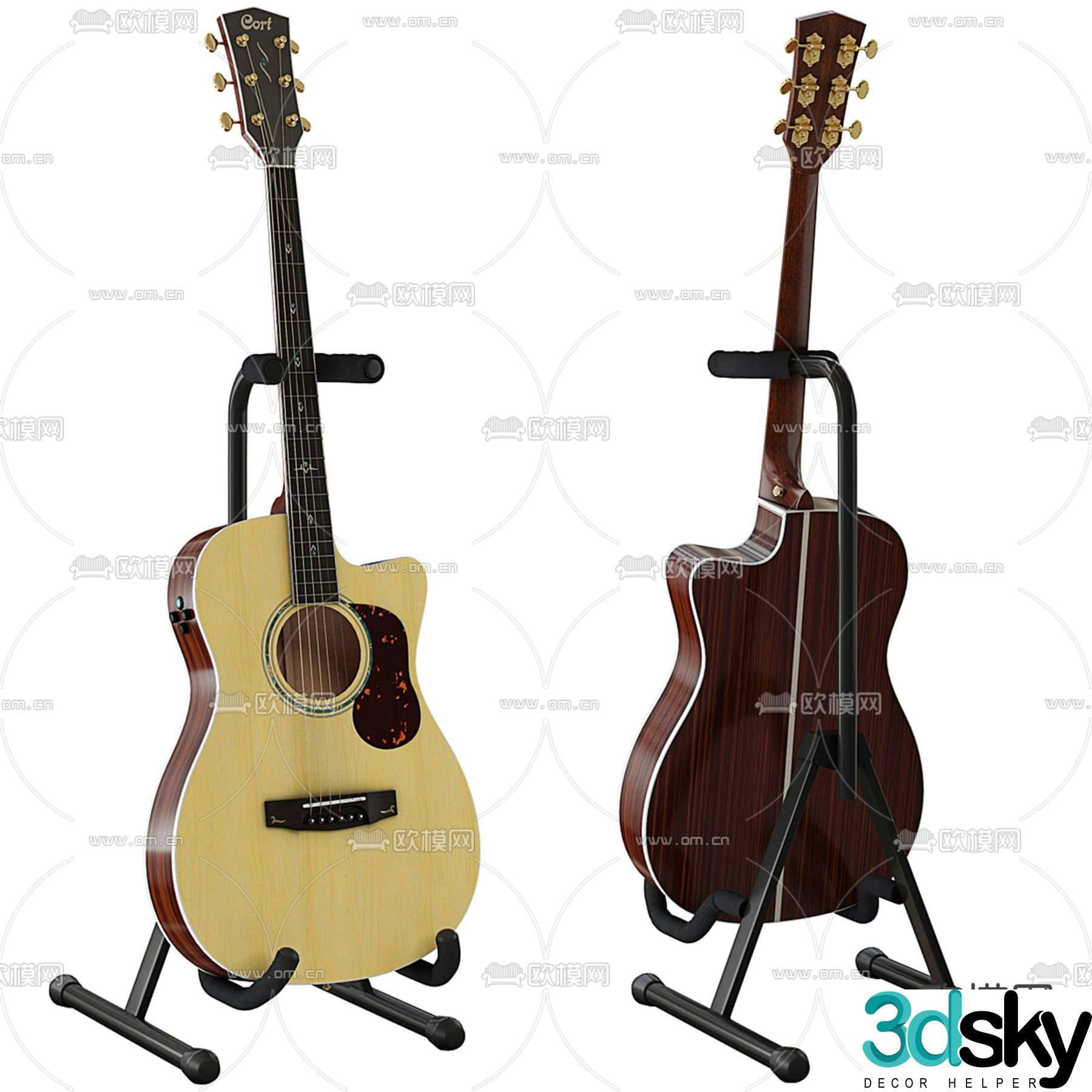 guitar 3d model