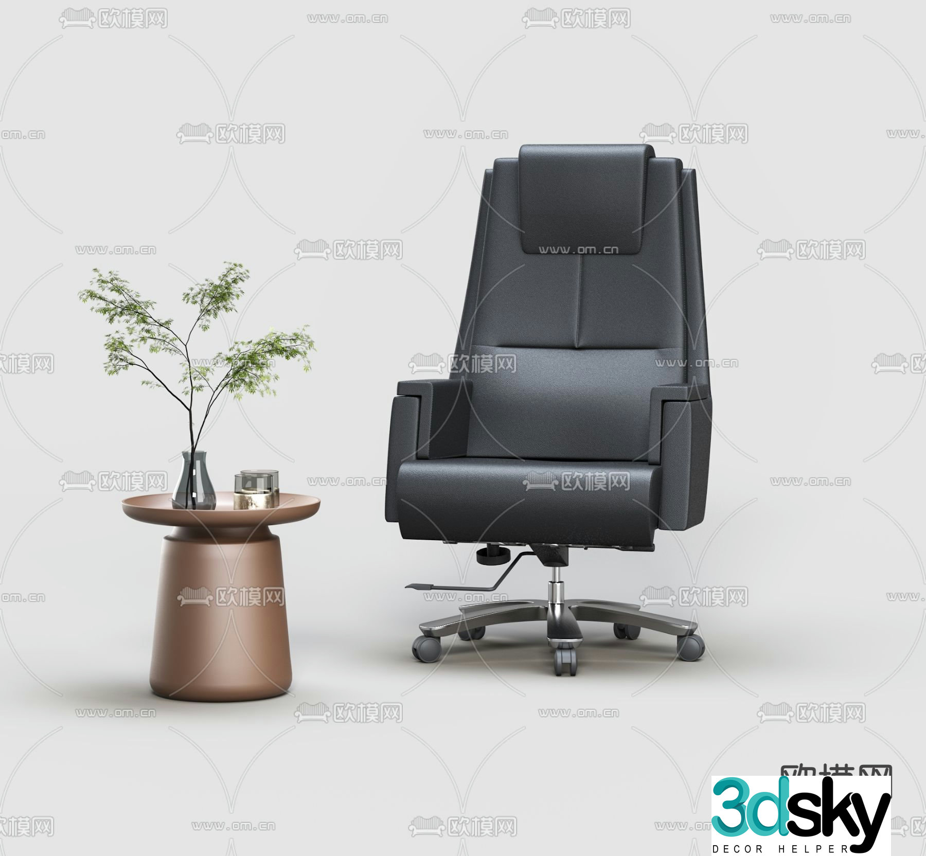 Office chair executive chair boss chair 3d model