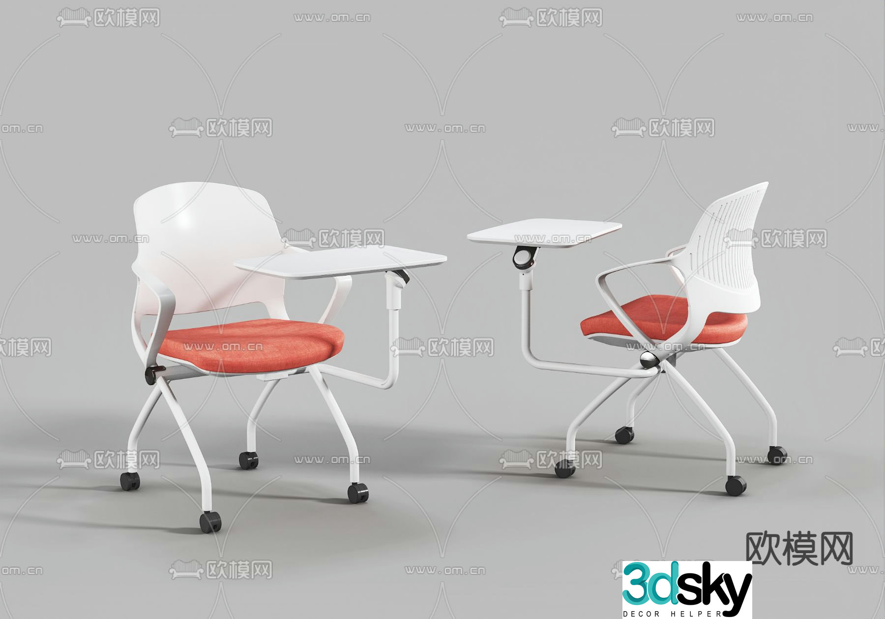 Office chair training chair conference chair 3d model