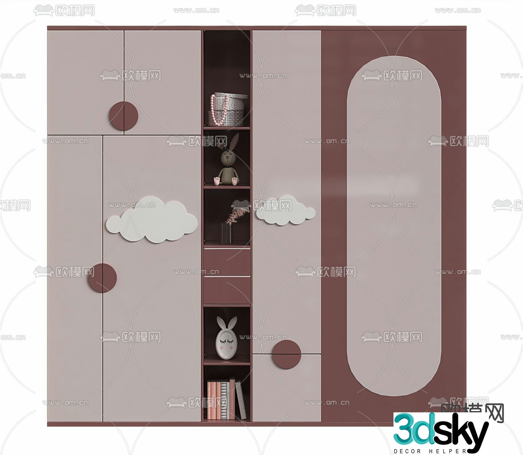 Children’s wardrobe 3d model