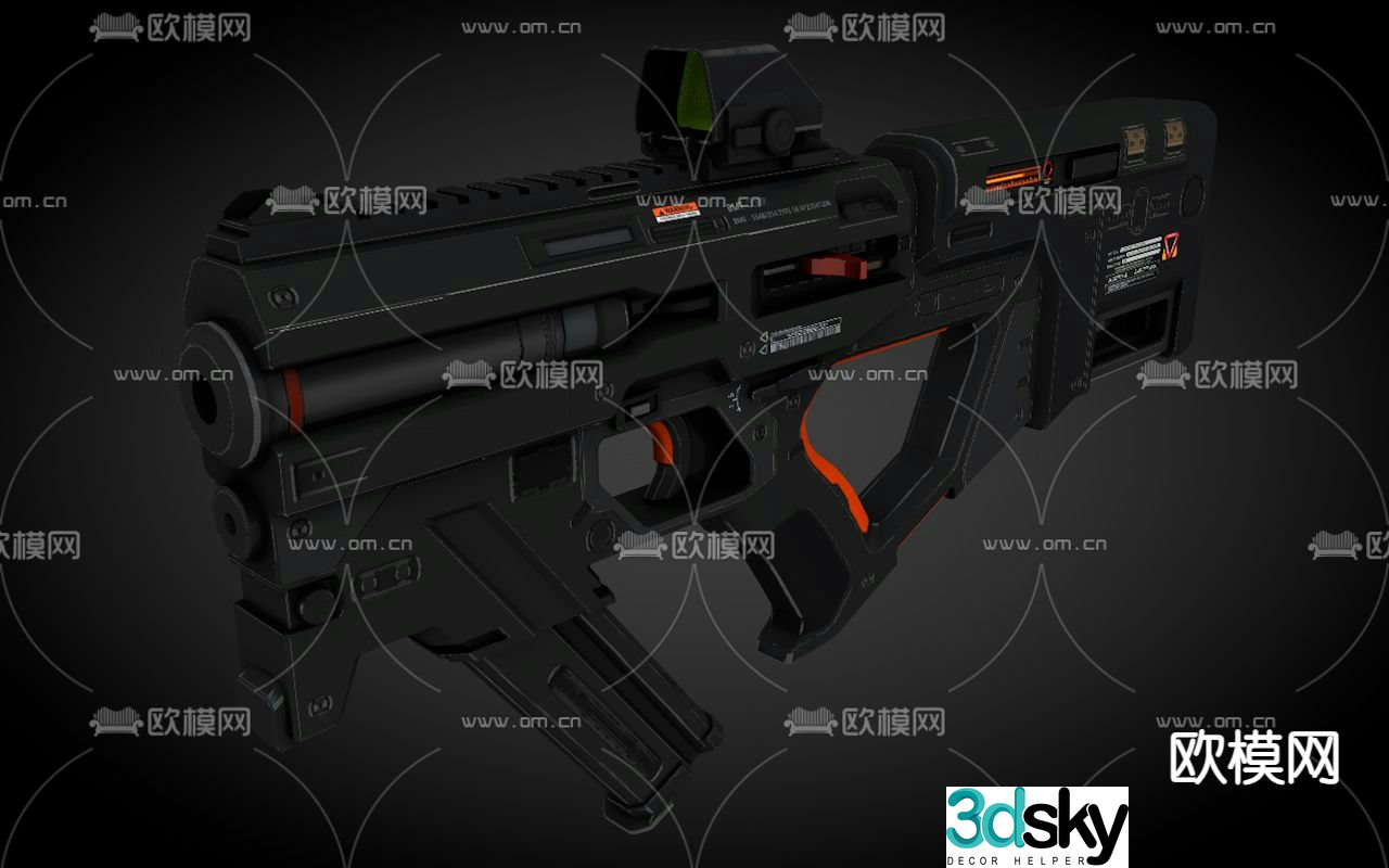 Gun sniper rifle 3d model