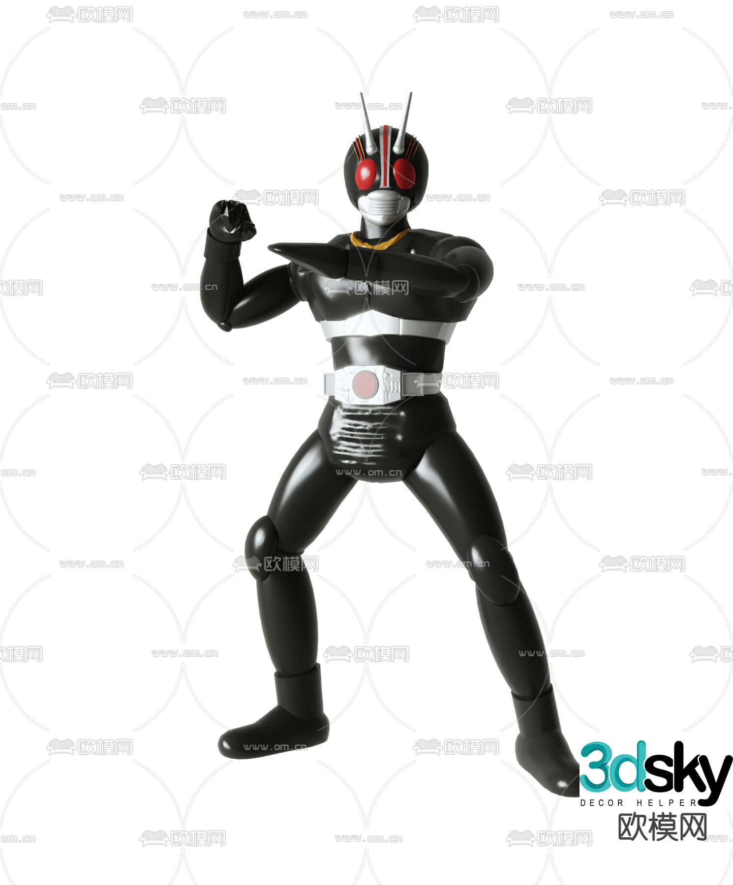 Kamen Rider Toys Figures Doll Ornaments 3D Model