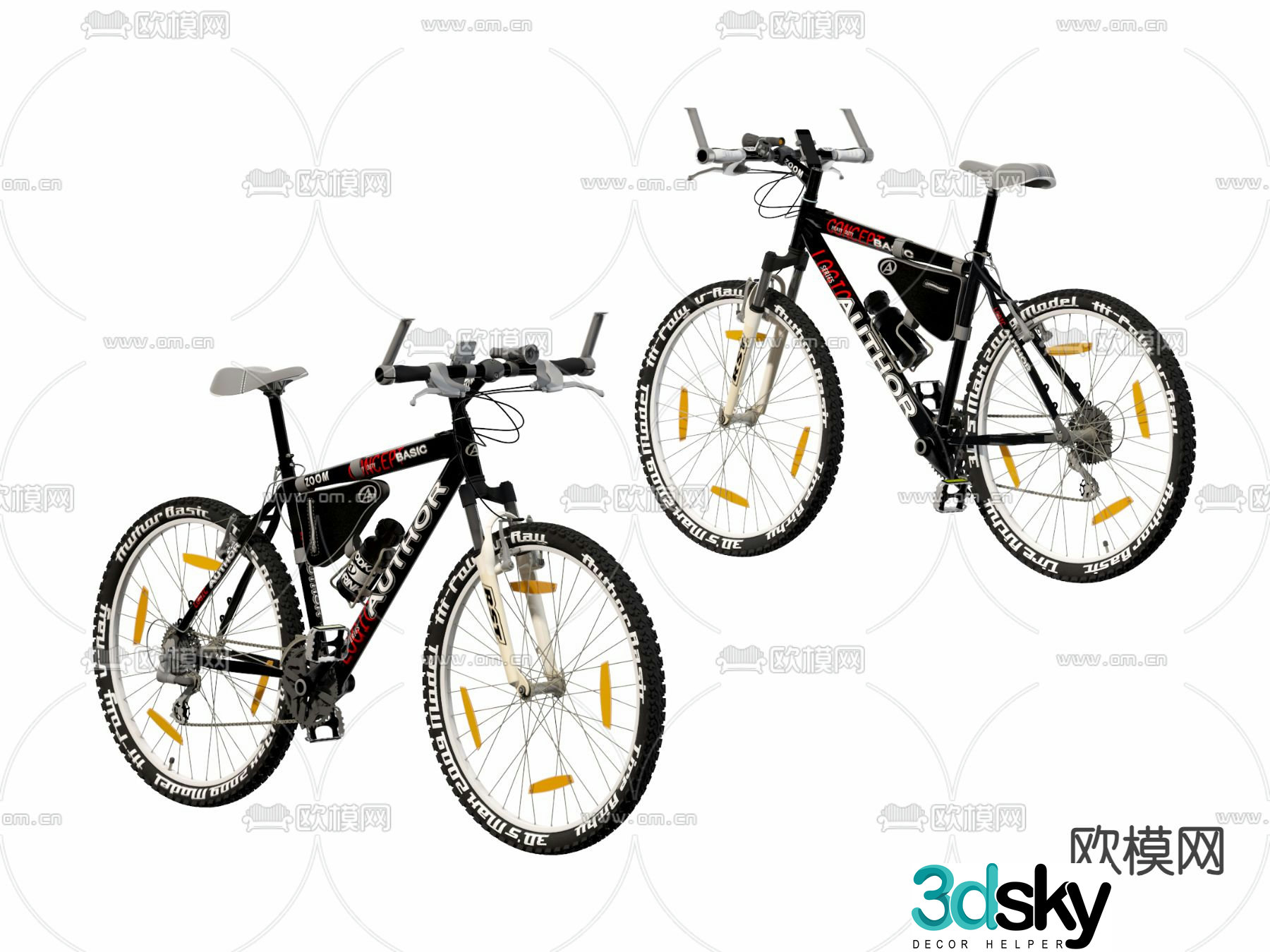 bicycle mountain bike 3d model