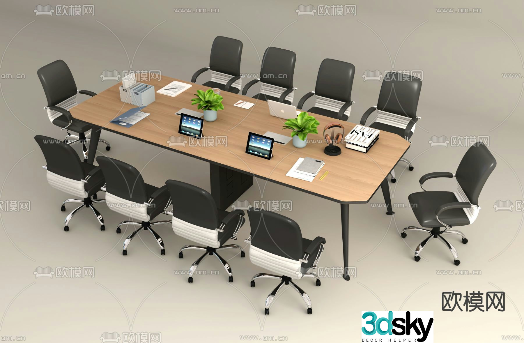 Conference table 3d model