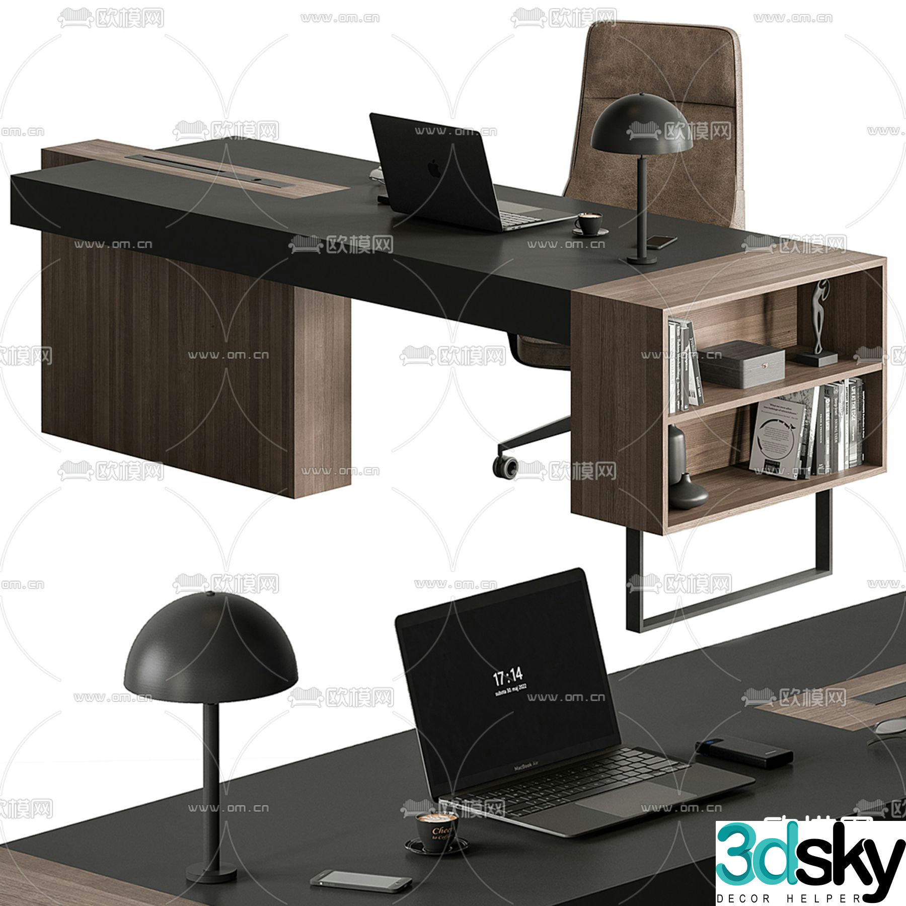 Executive desk boss desk executive desk 3d model