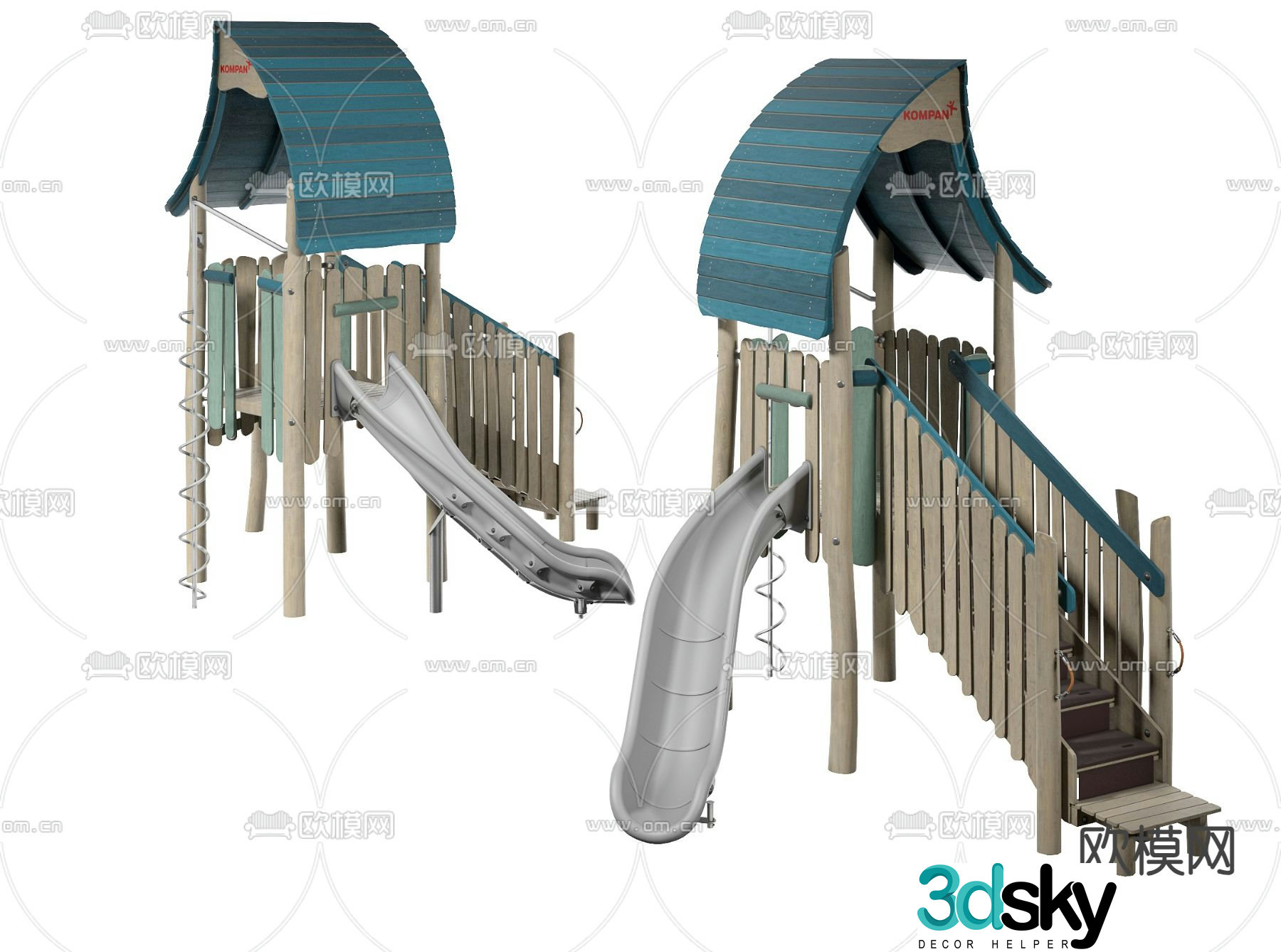 Children's slide 3d model