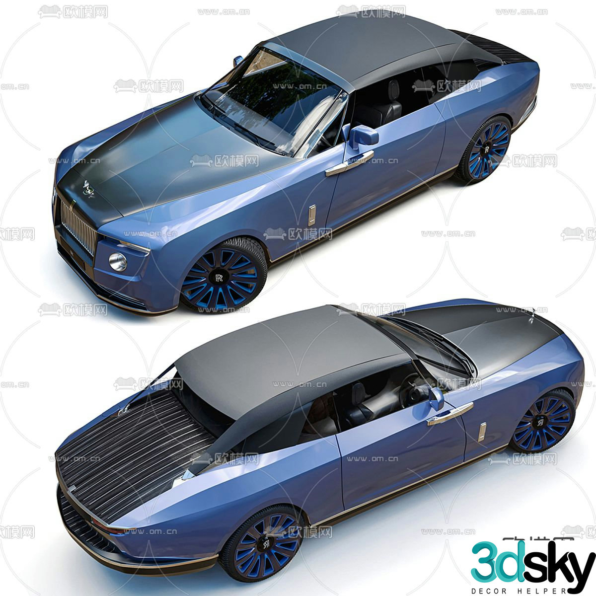 rolls royce car 3d model