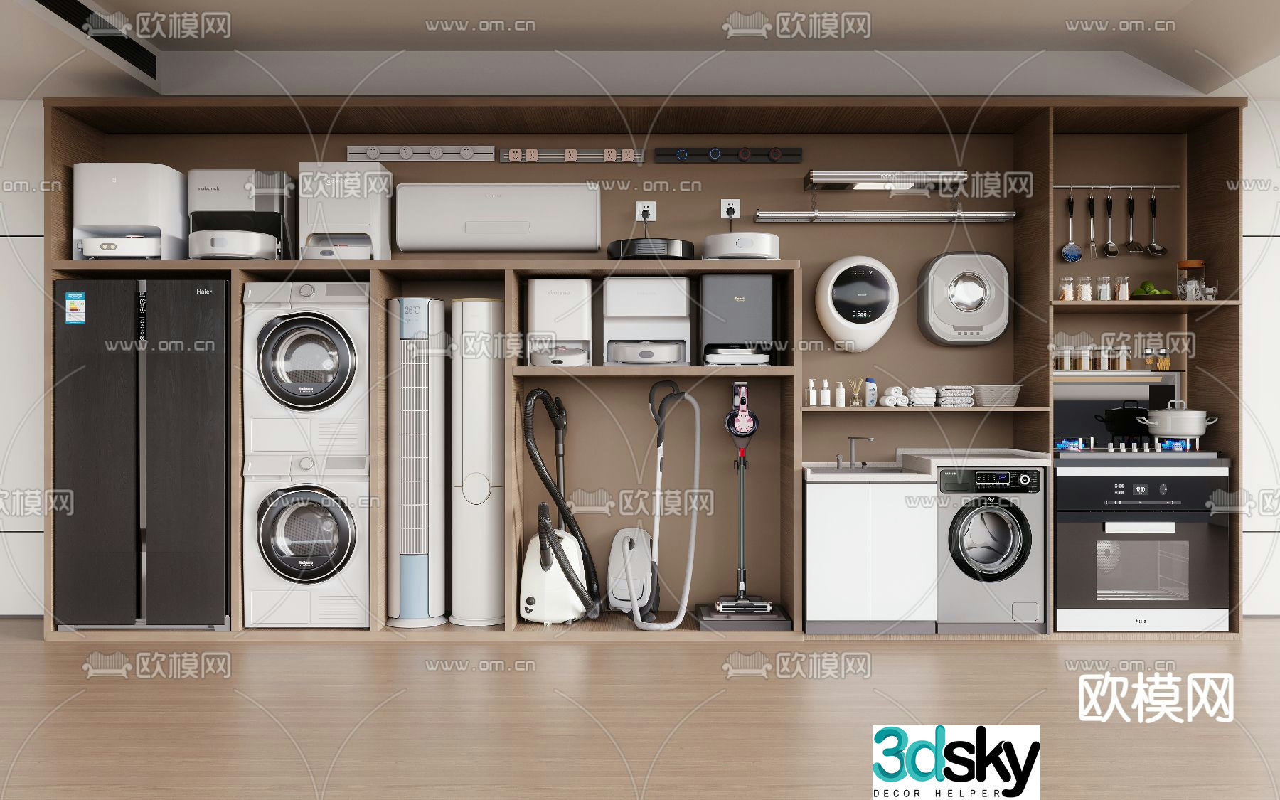 Sweeping robot, washing machine, vacuum cleaner, sanitary ware 3d model