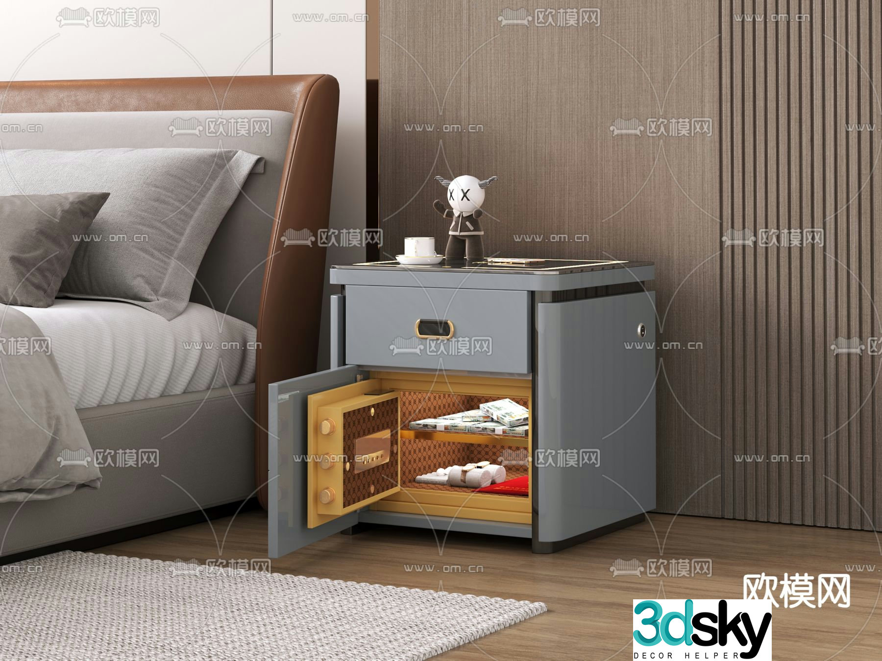 safe lockbox safe 3d model
