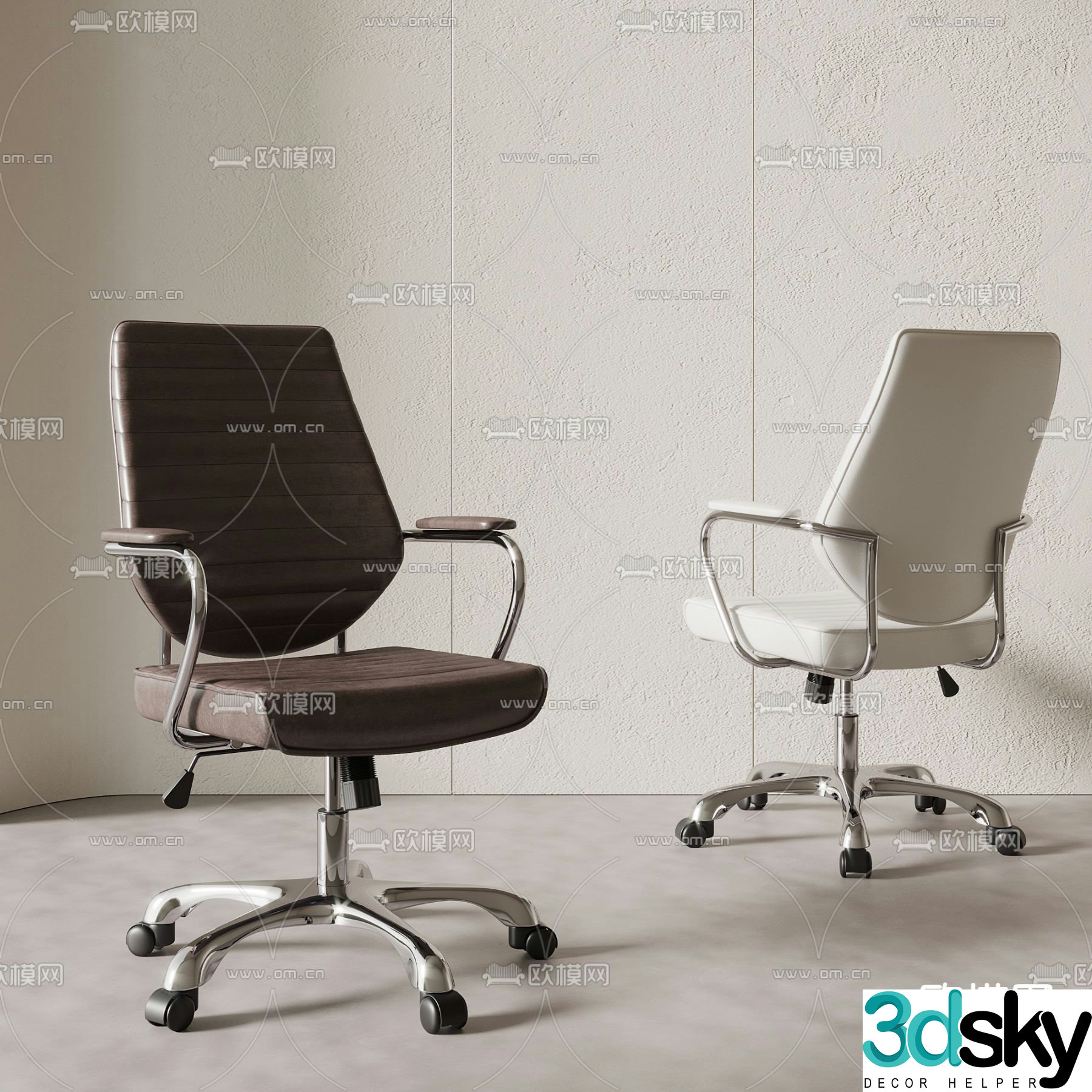 Office chair staff chair shift chair 3d model