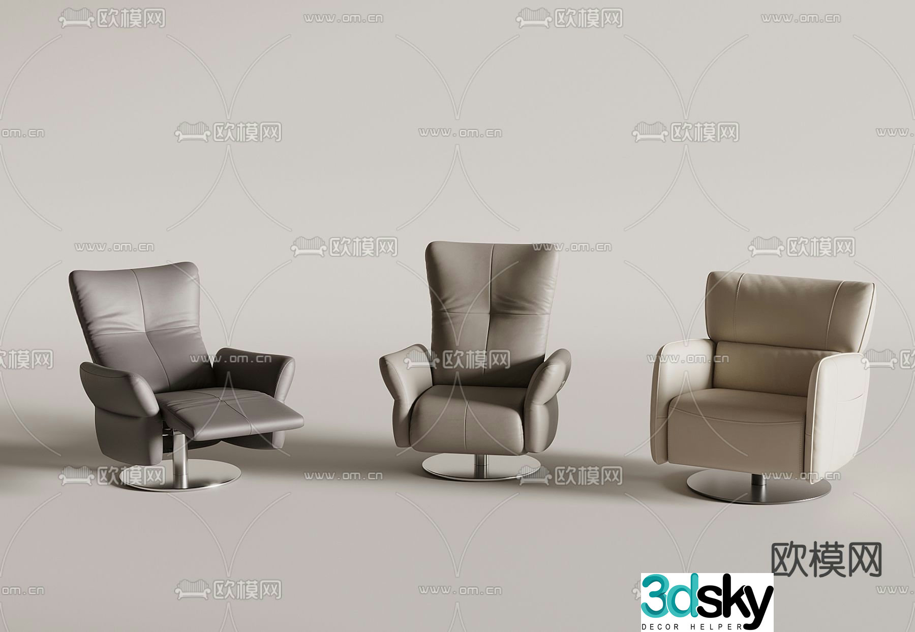 Office chair executive chair boss chair sofa chair 3d model