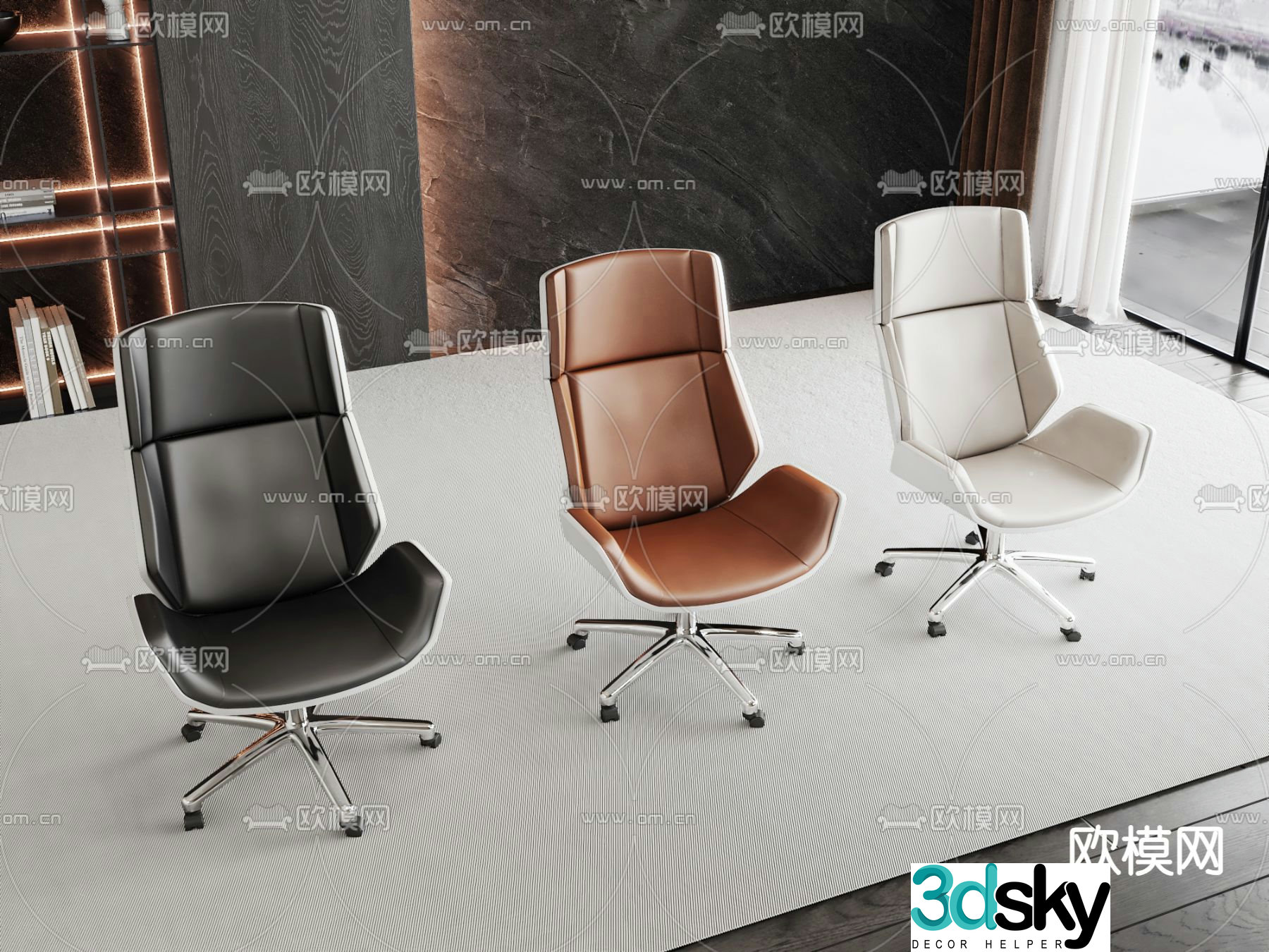 Office chair executive chair boss chair 3d model