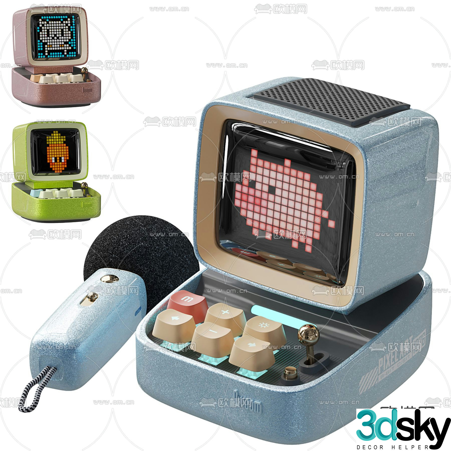 Divoom Ditoo microphone game console 3d model