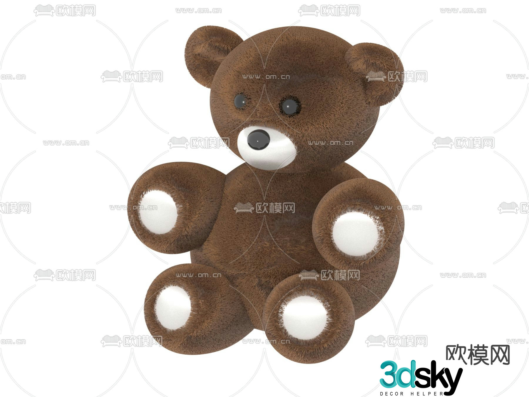 teddy bear stuffed toy teddy bear 3d model