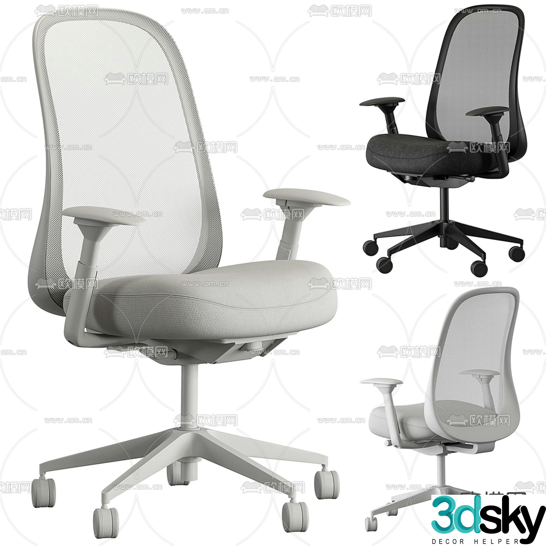 Office chair executive chair boss chair 3d model