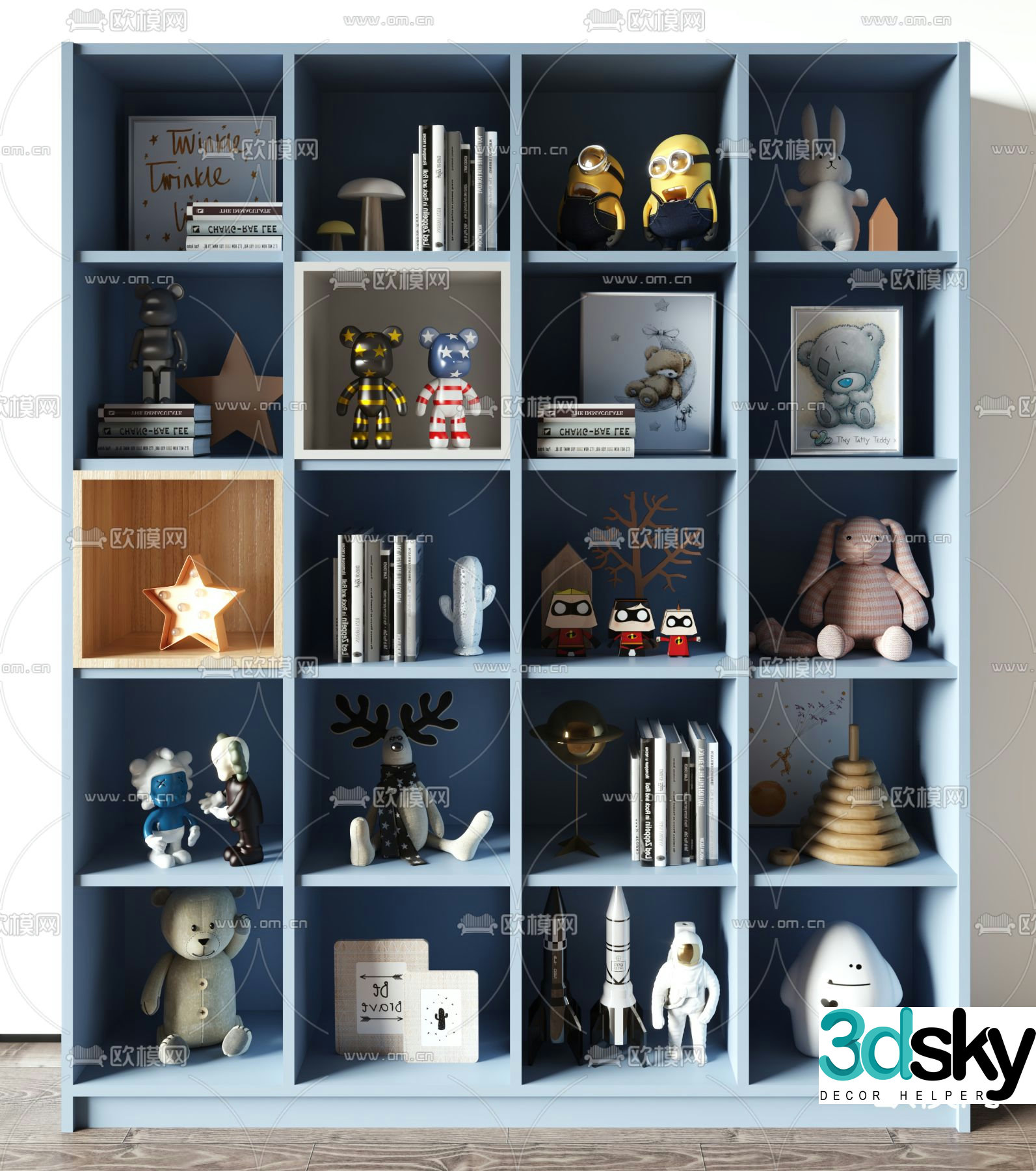 Children’s cabinet storage cabinet 3d model