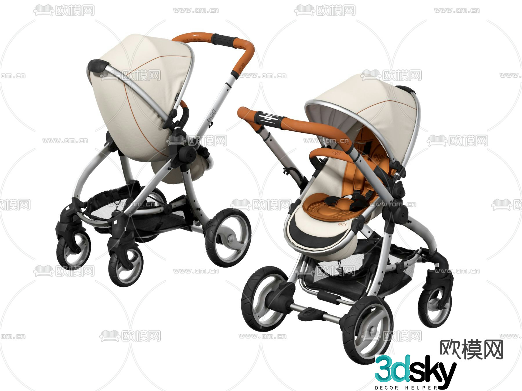 Stroller BB stroller stroller 3d model