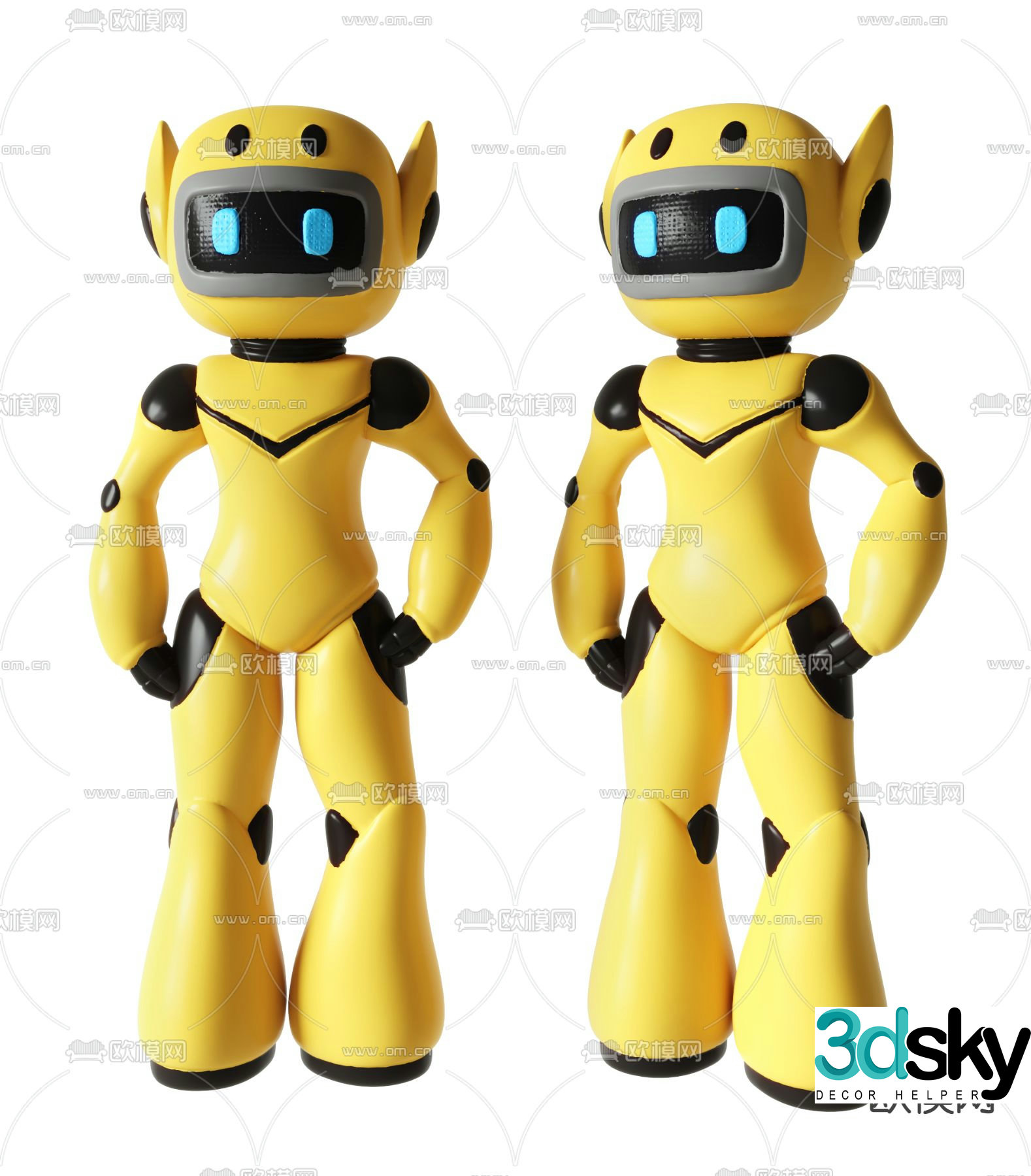 Intelligent robot 3d model