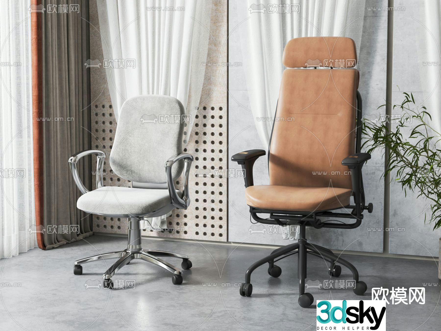 Office chair office chair executive chair boss chair 3d model
