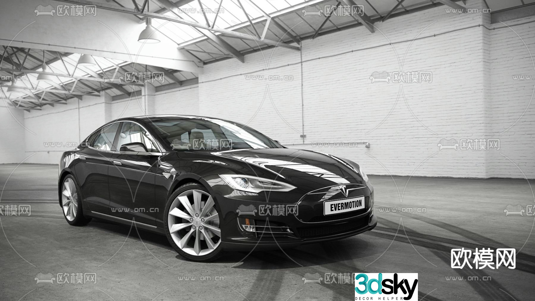 Tesla car 3d model