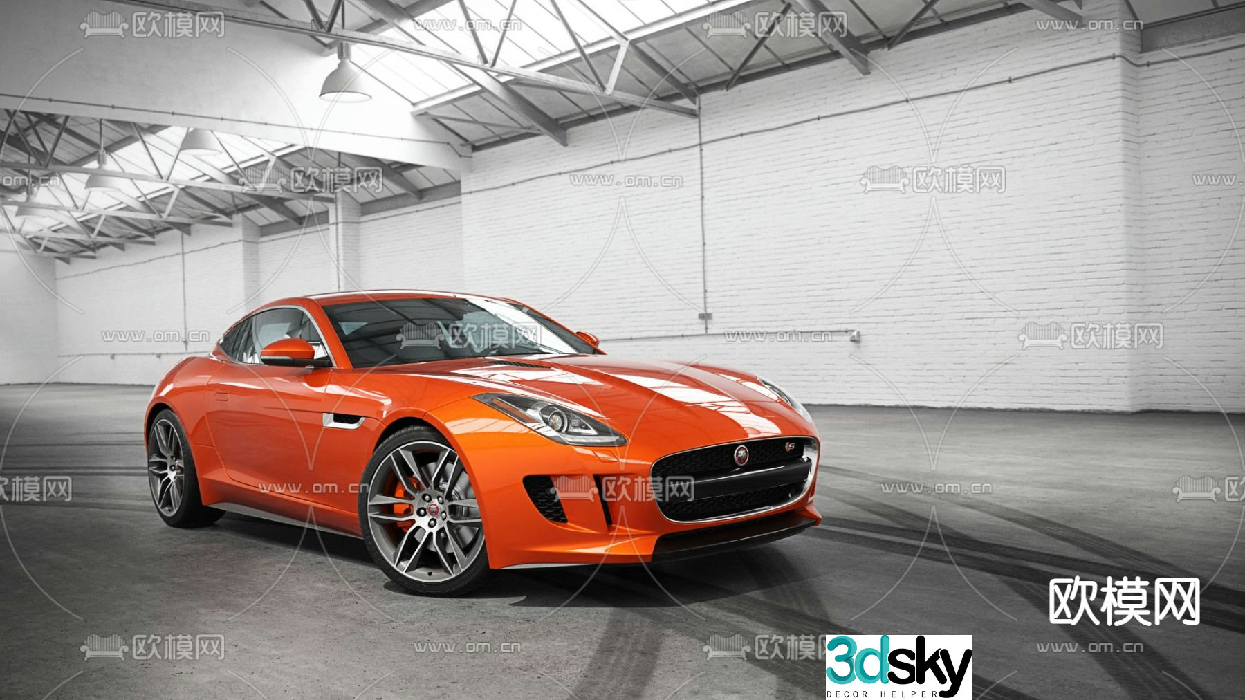Jaguar car 3d model