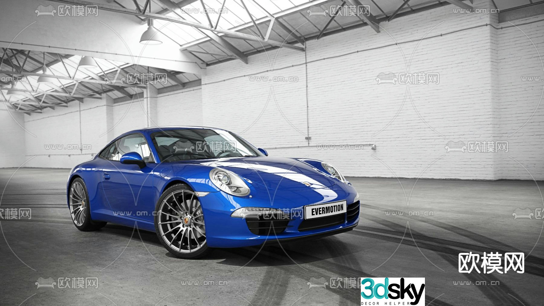 Porsche car 3d model