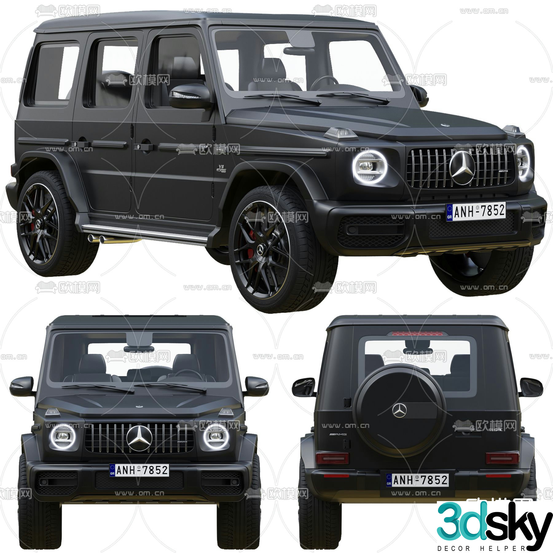 Mercedes-Benz Big G off-road vehicle 3d model