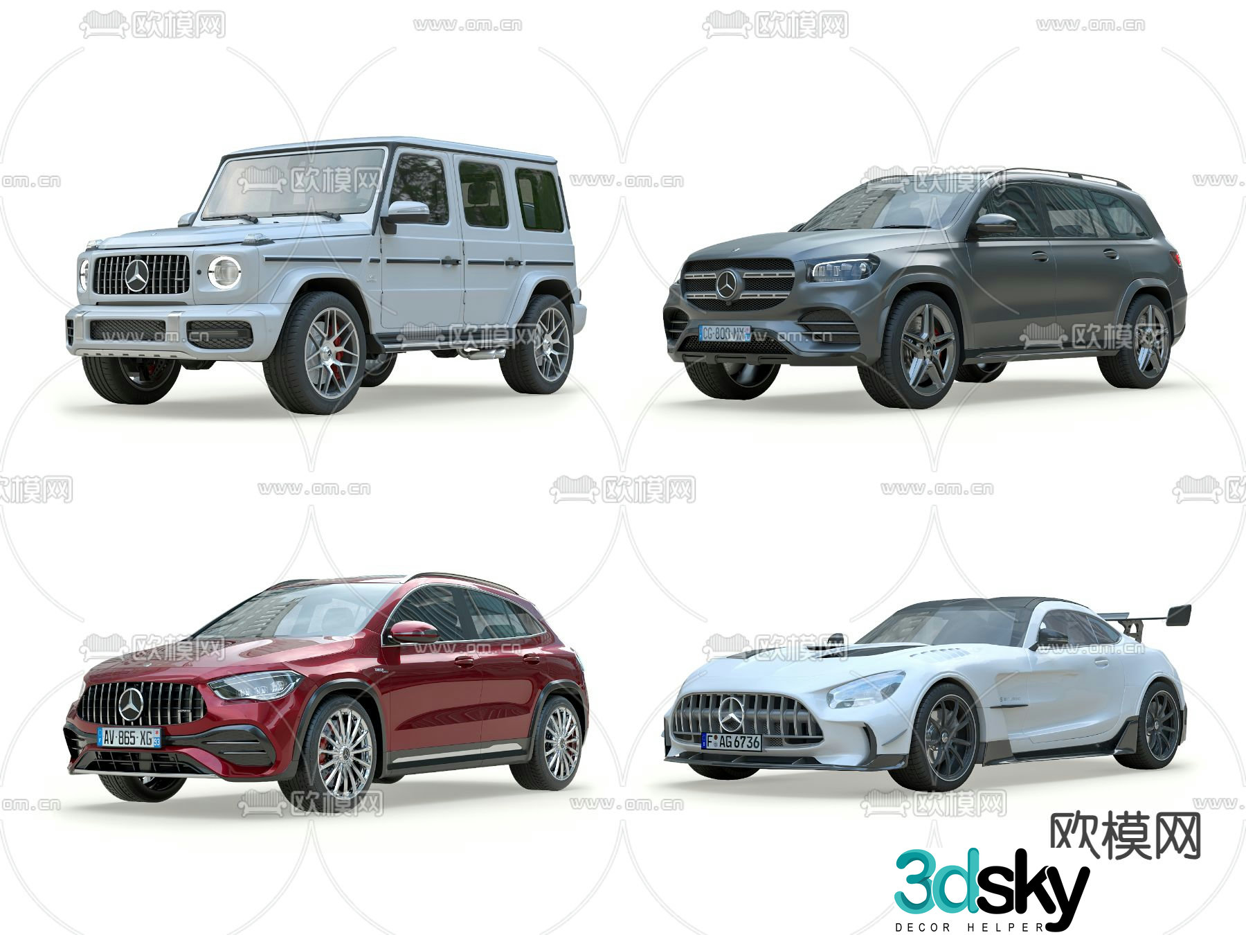 Mercedes Benz SUV 3d model