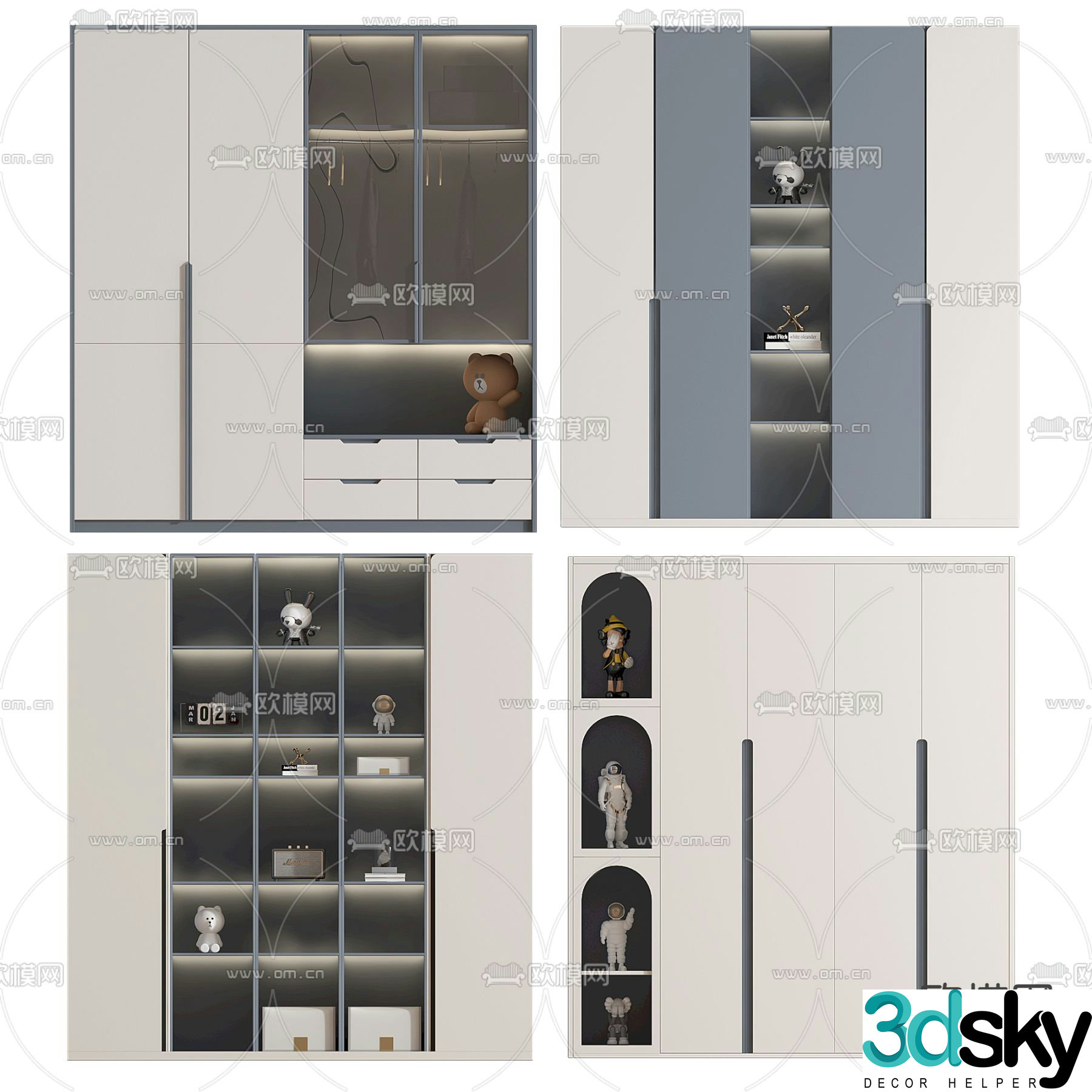 Children’s wardrobe toy cabinet 3d model