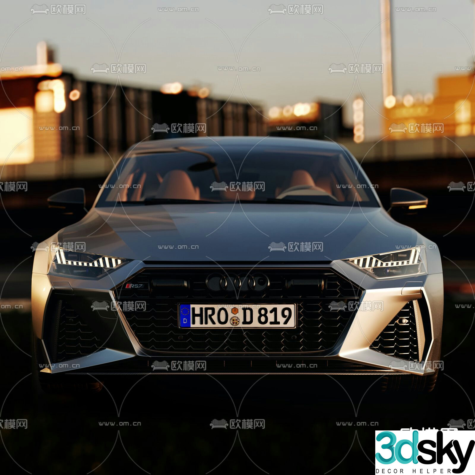 audi car sedan 3d model