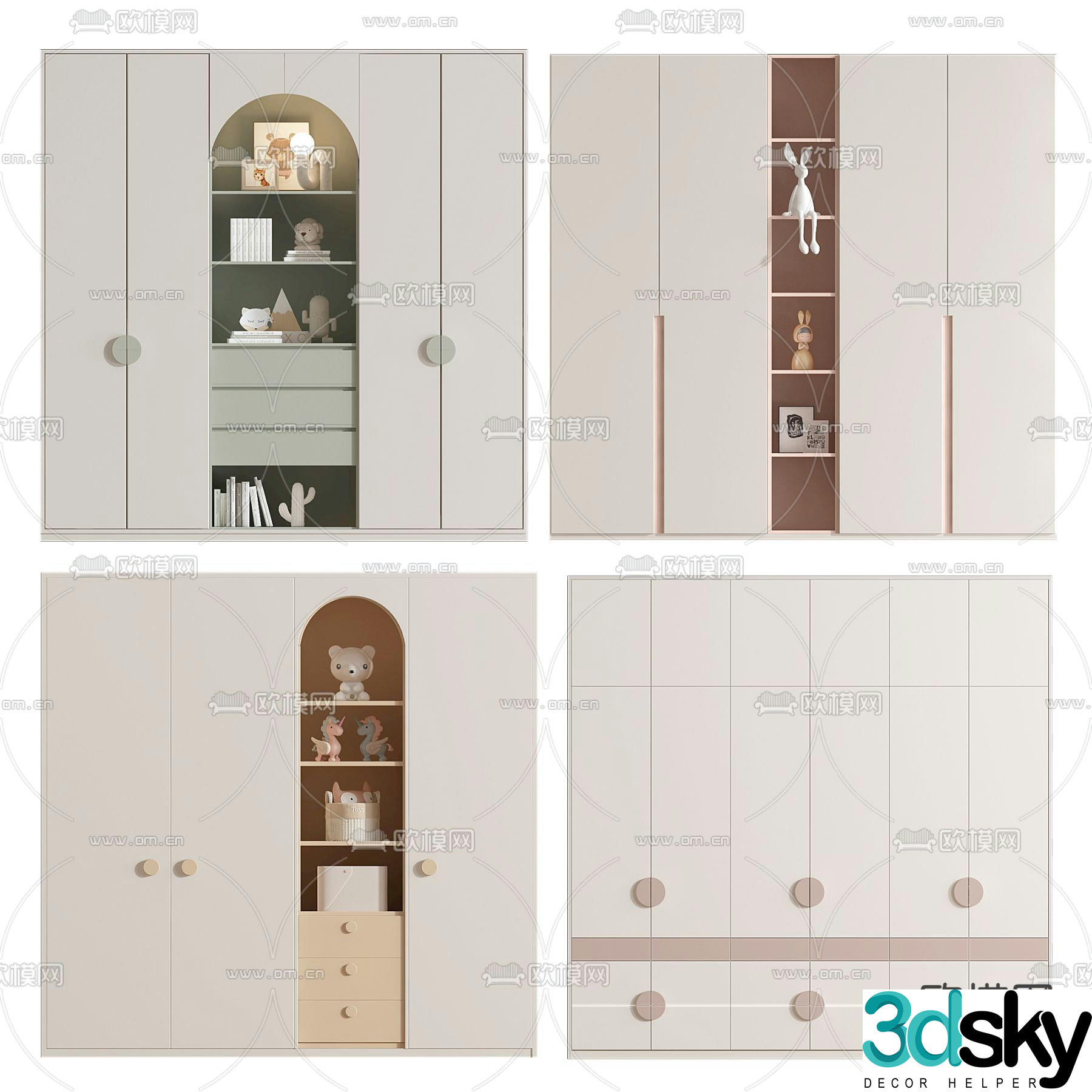 Children’s wardrobe 3d model