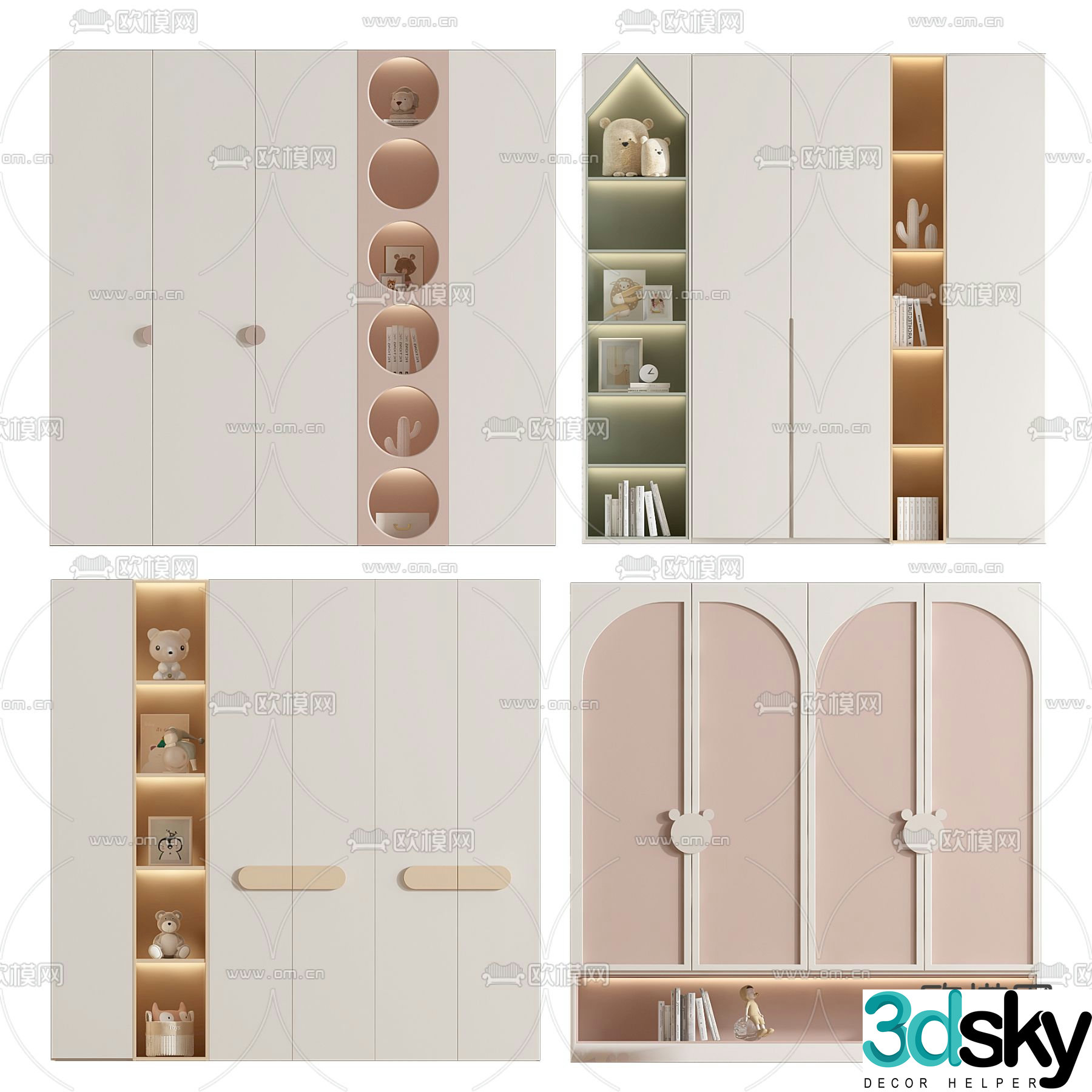 Children’s wardrobe 3d model