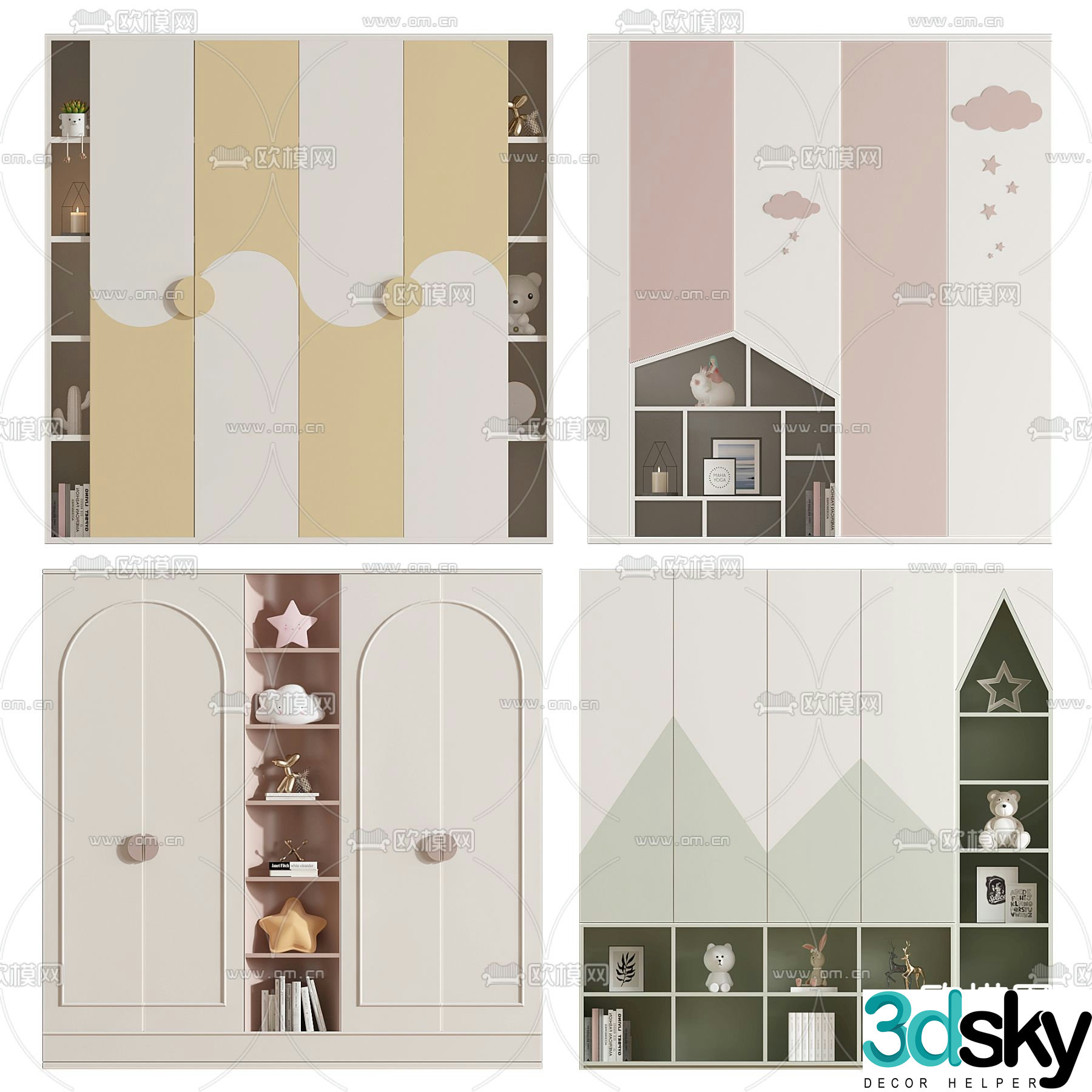 Children’s wardrobe 3d model