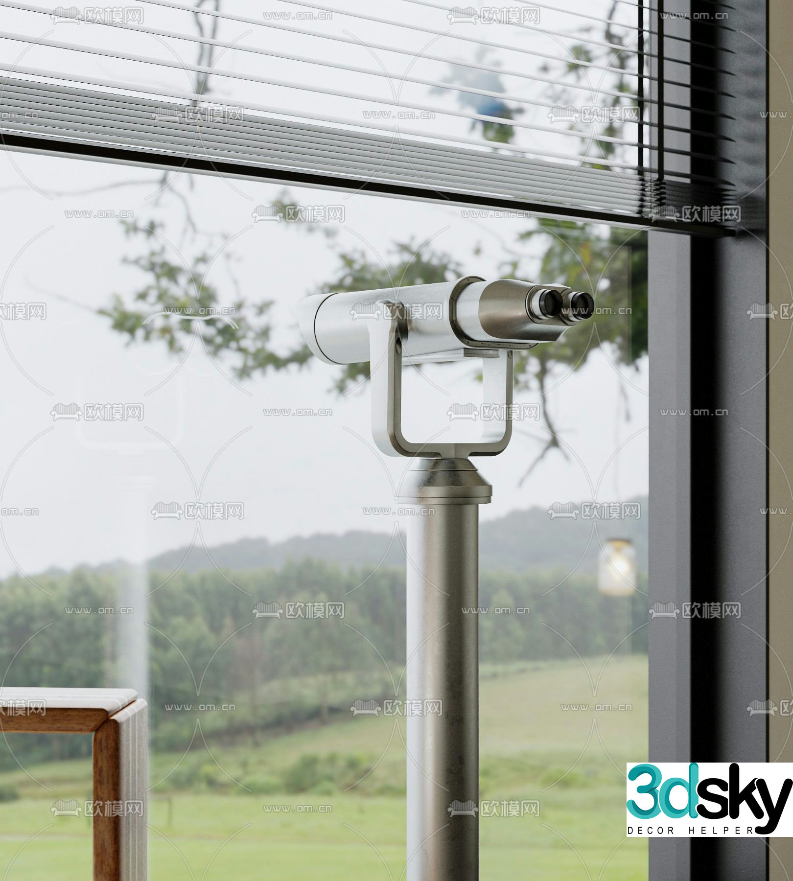 Nikon astronomical telescope 3d model
