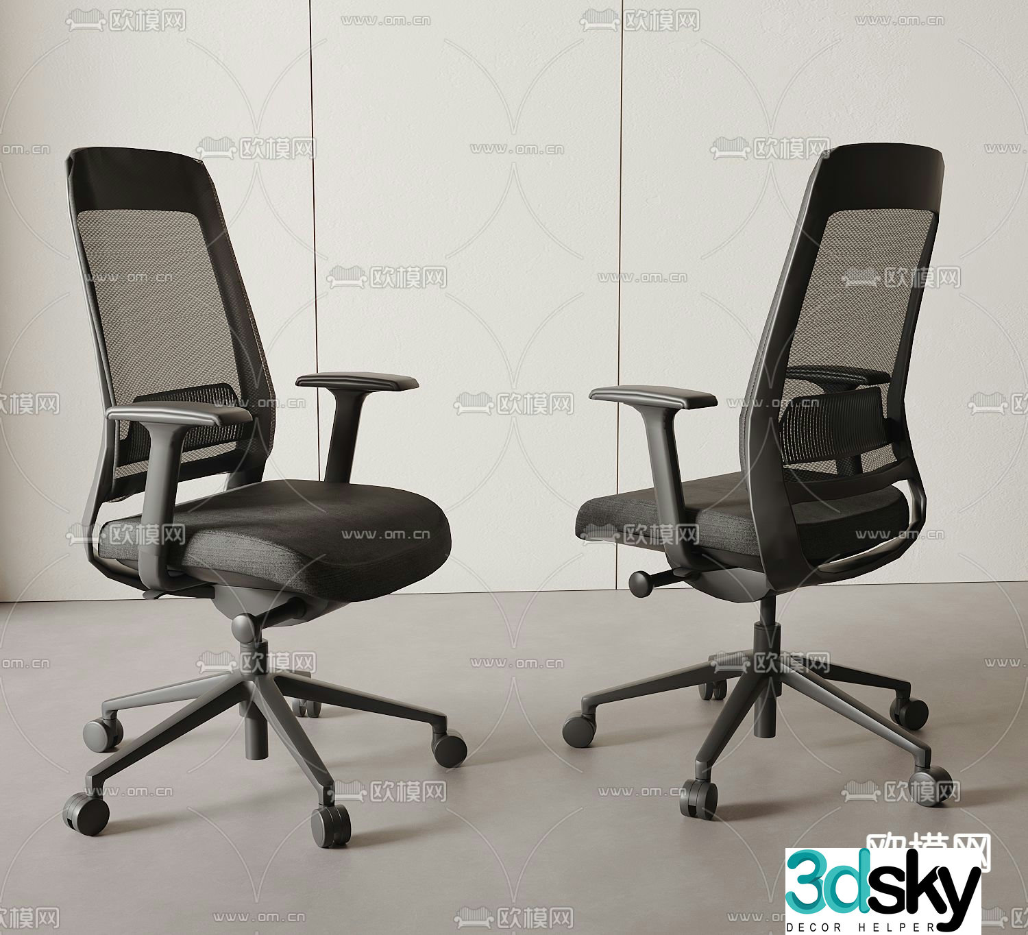 Office chair executive chair boss chair 3d model
