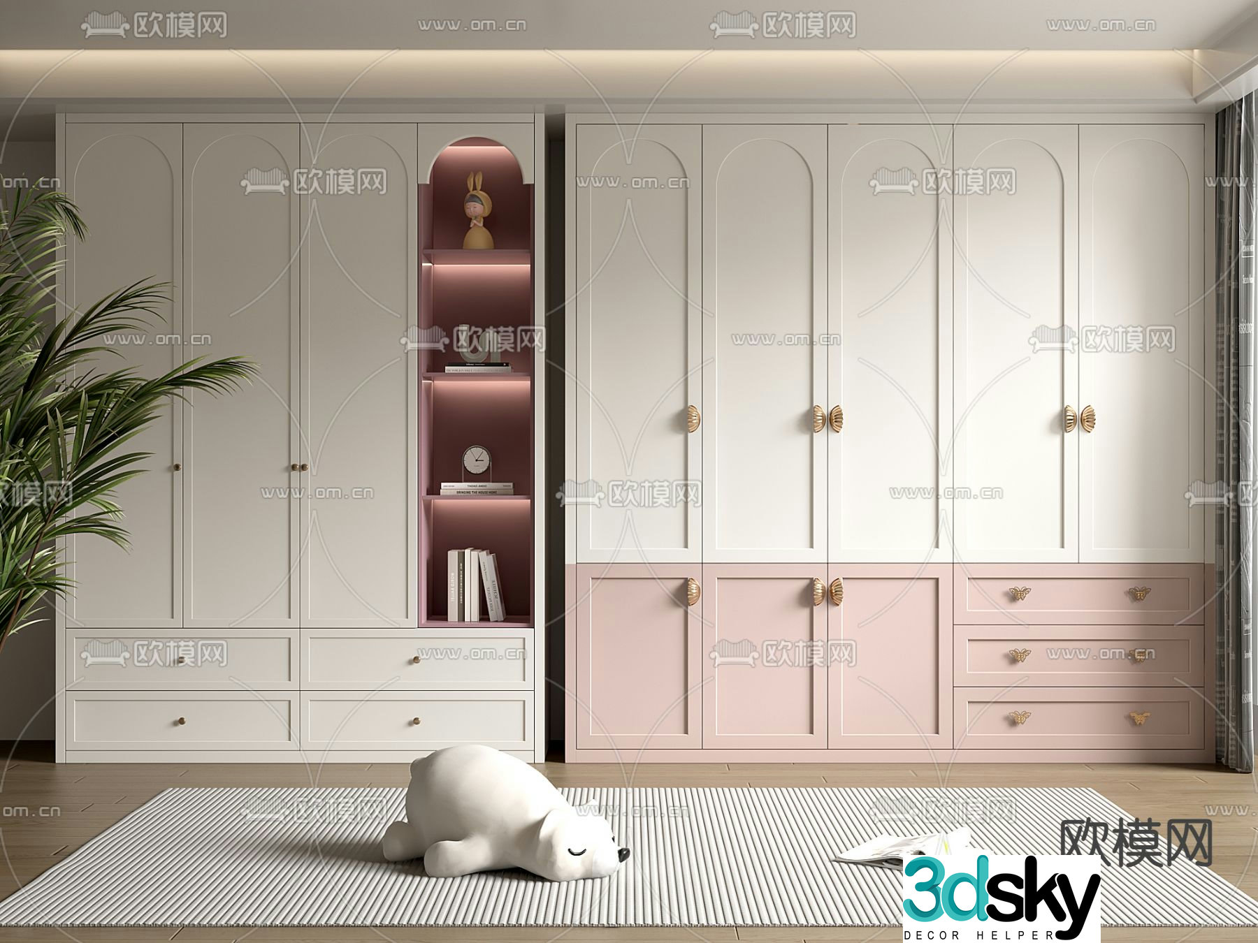 Children’s Wardrobe Wardrobe 3d model