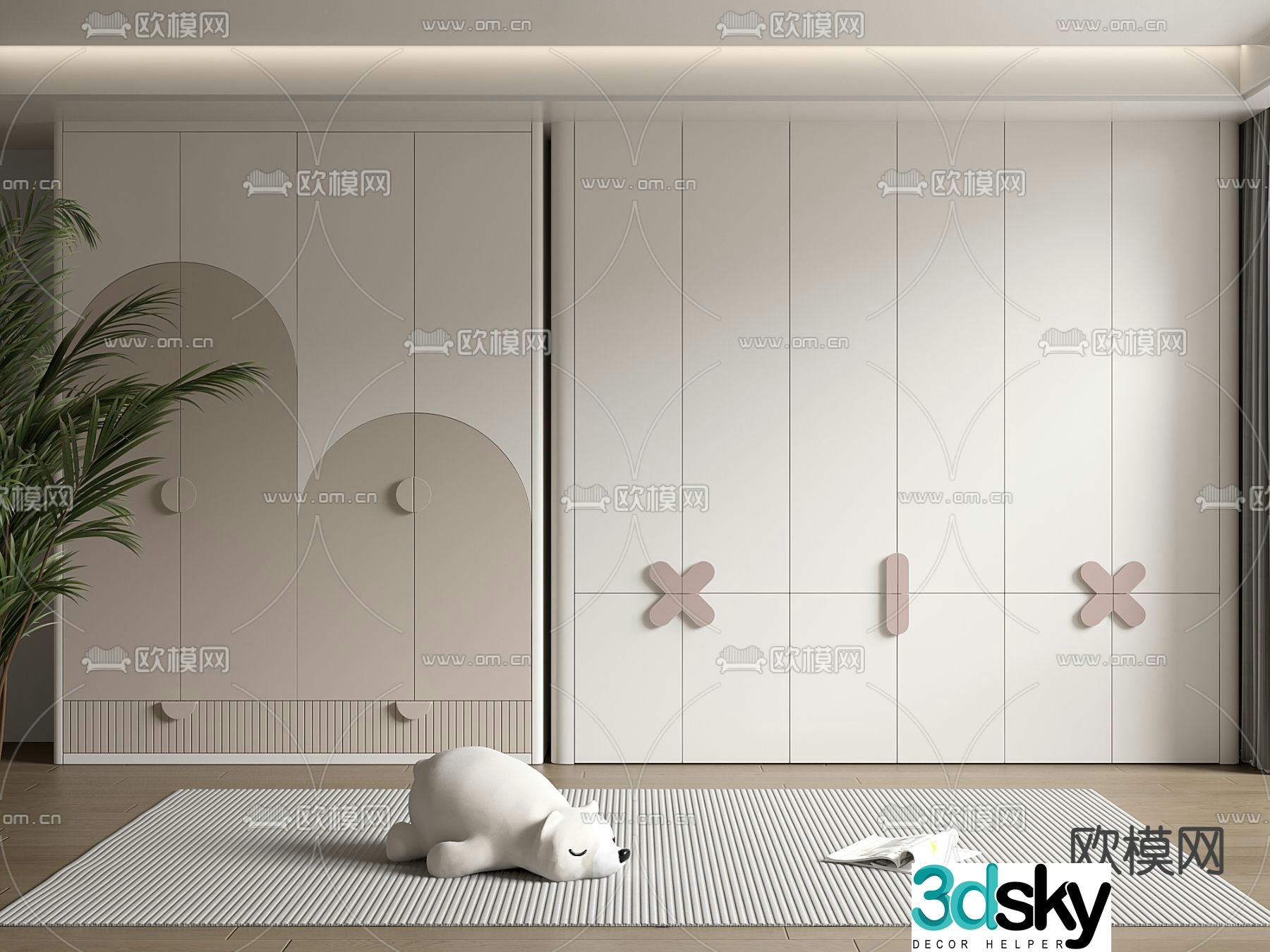Children’s wardrobe 3d model