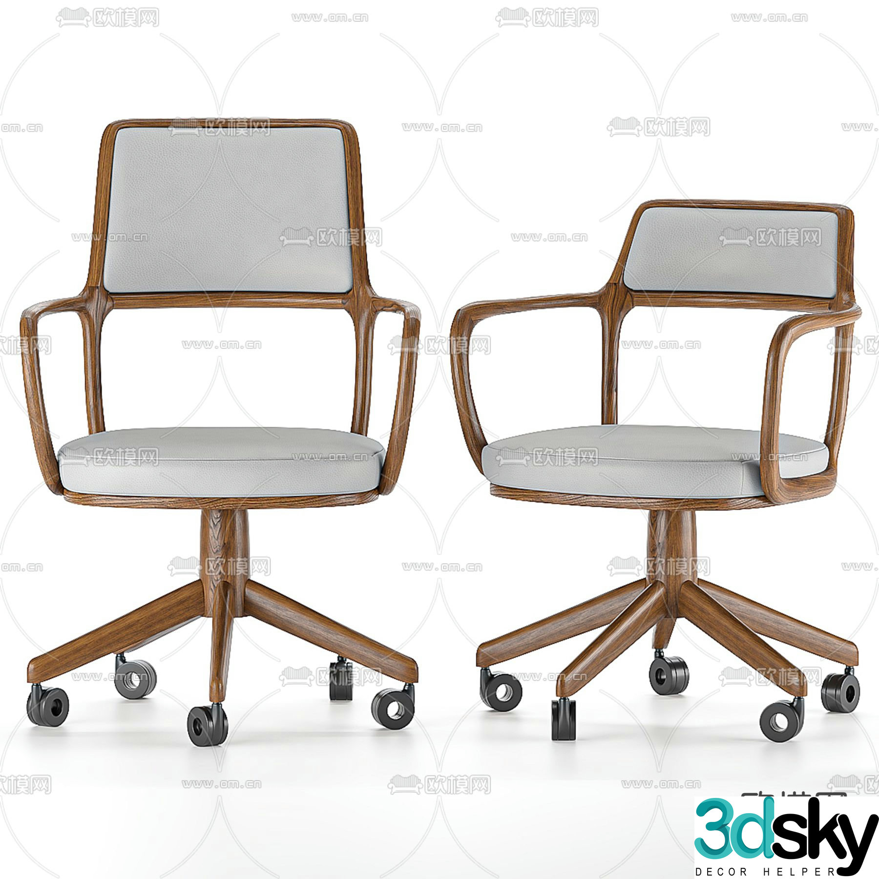 Office chair class chair 3d model
