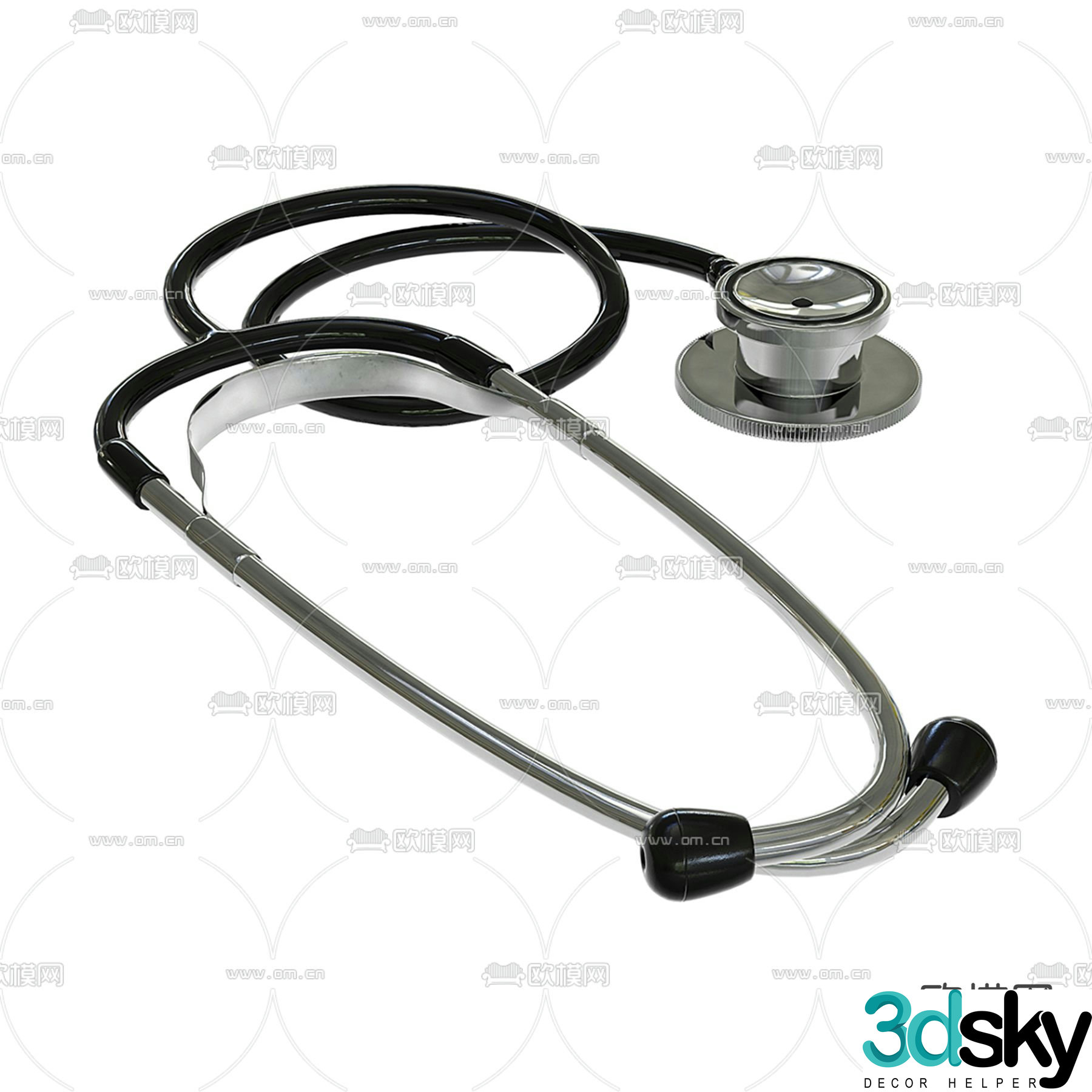 stethoscope 3d model