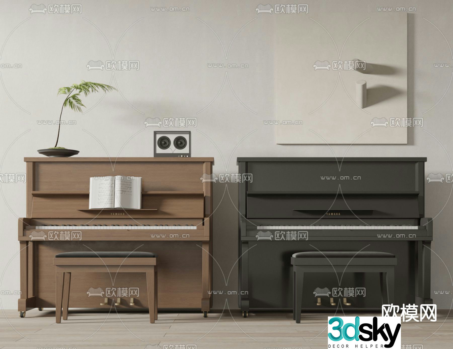 piano 3d model